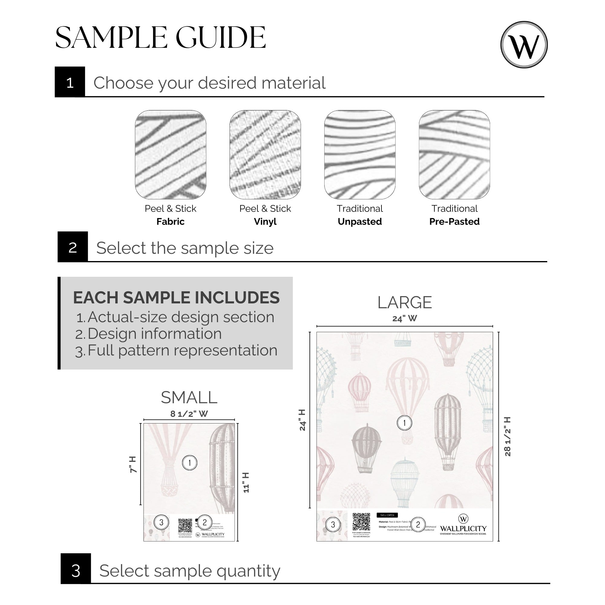 Up & Away wallpaper sample guide