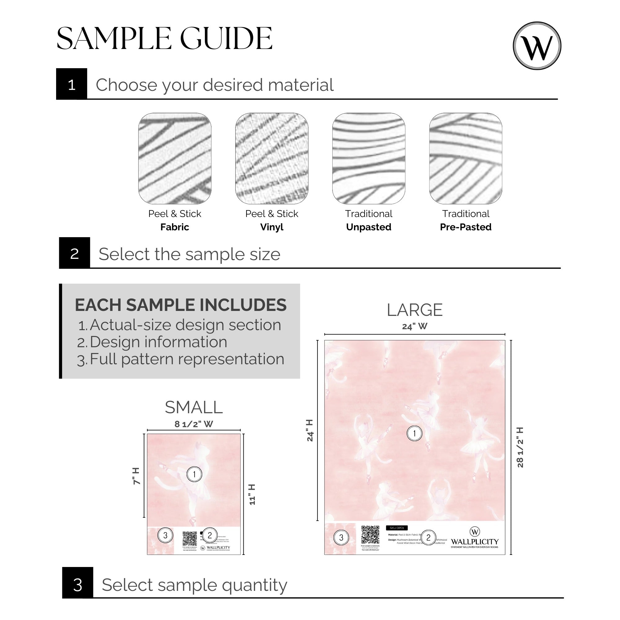 Kitten Ballet wallpaper sample guide