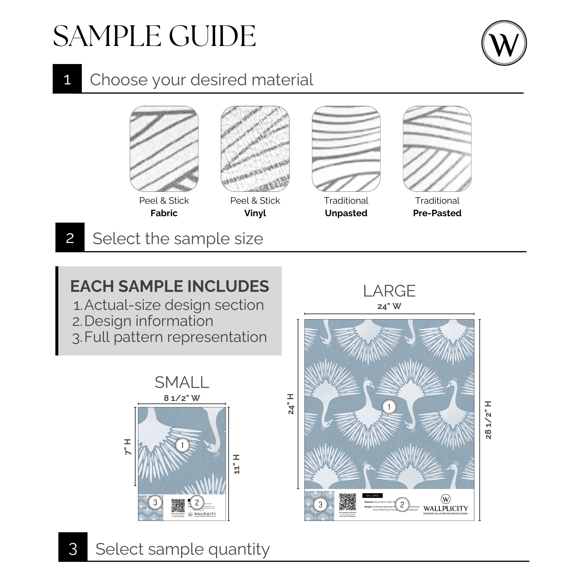 Powder Plume wallpaper sample guide