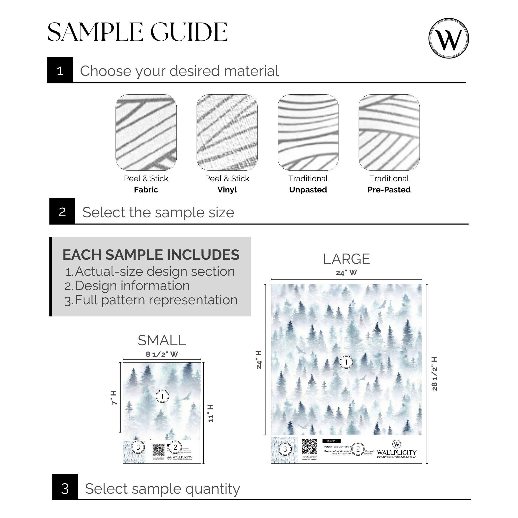 Nordic Mist wallpaper sample guide