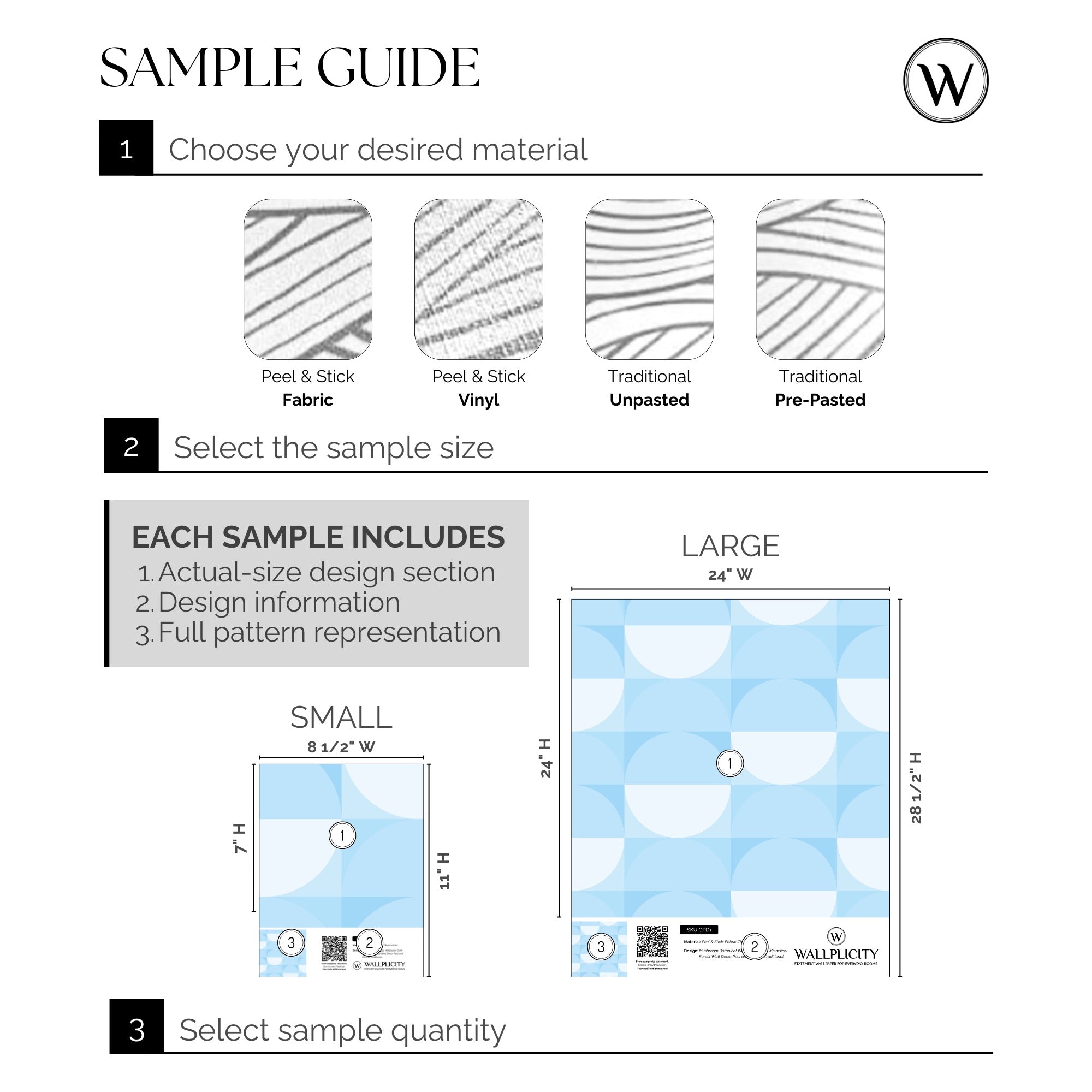 Halfmoon wallpaper sample guide