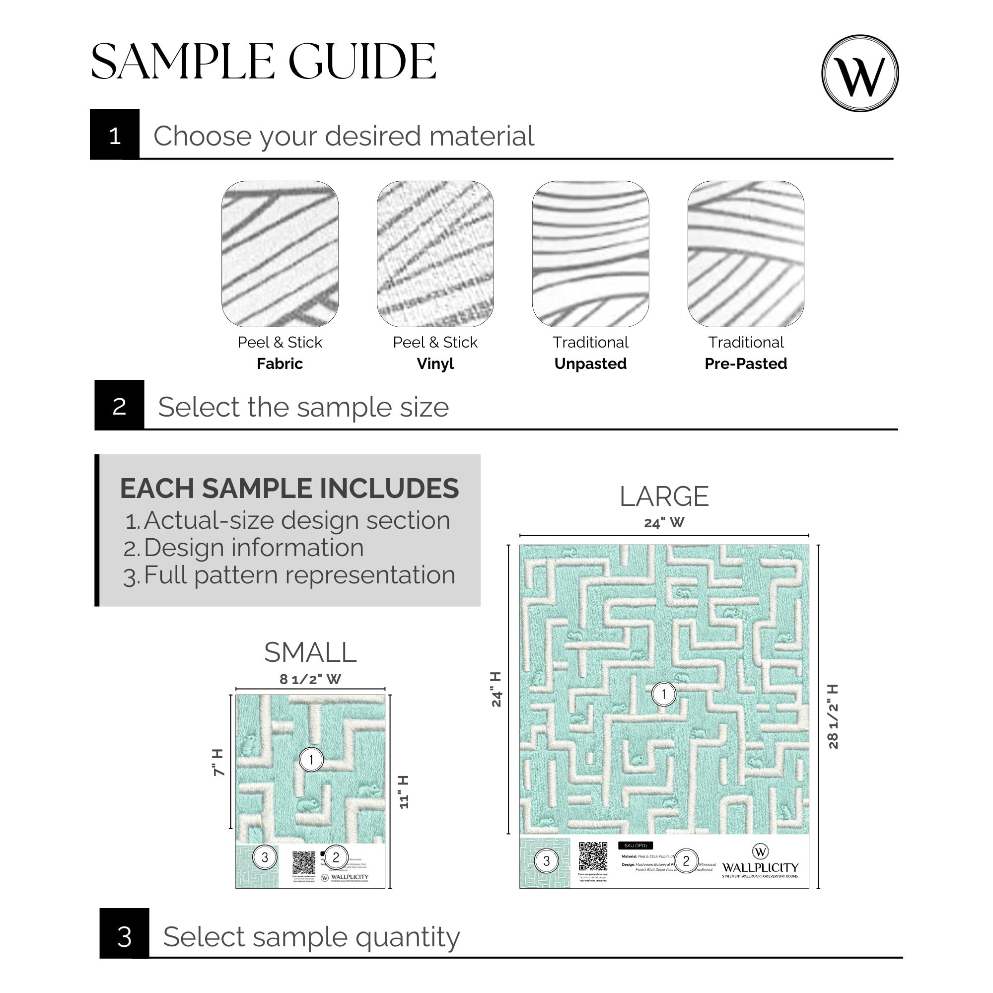 Mint Maze wallpaper sample guide