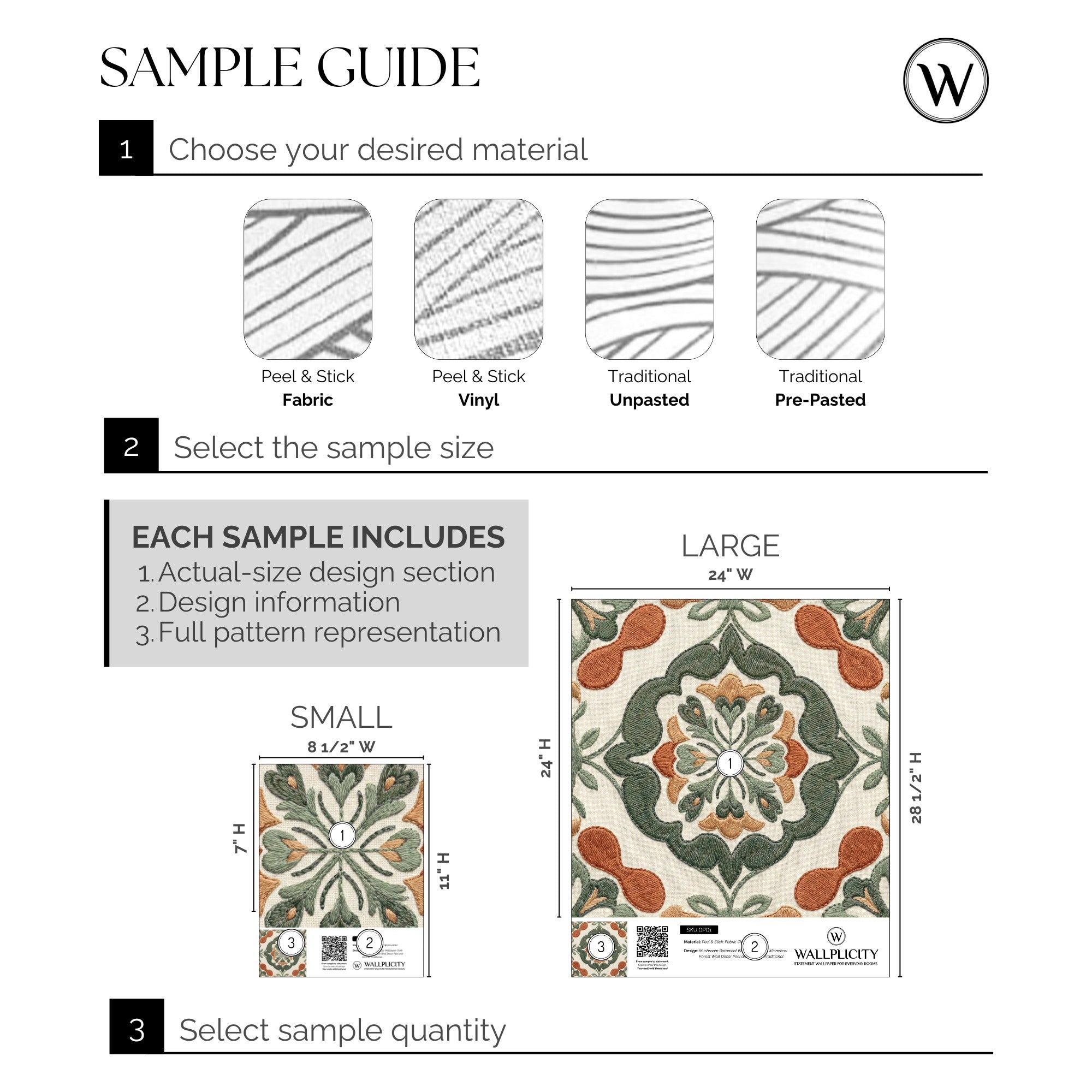 Sage Medina wallpaper sample guide