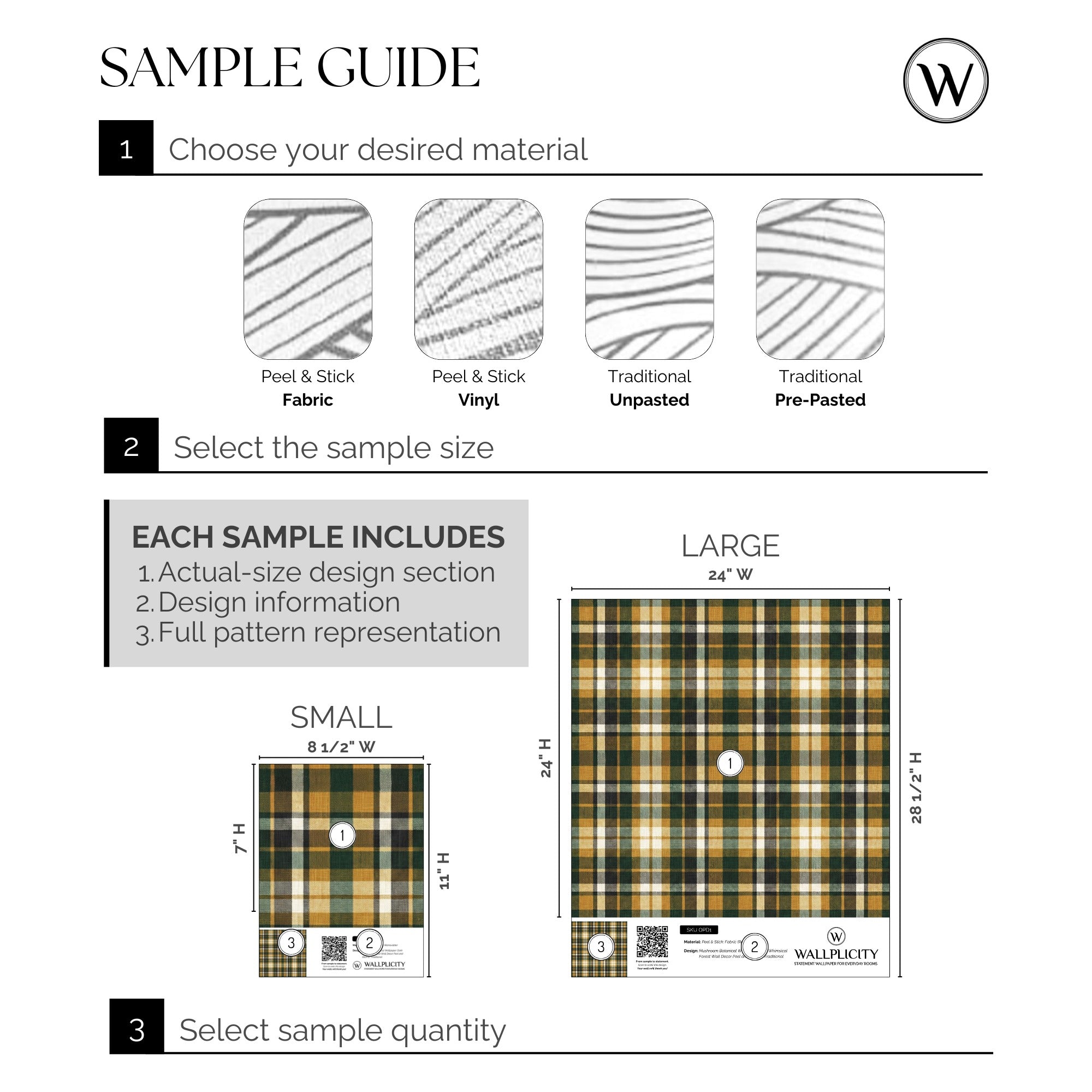 Autumn Tartan wallpaper sample guide