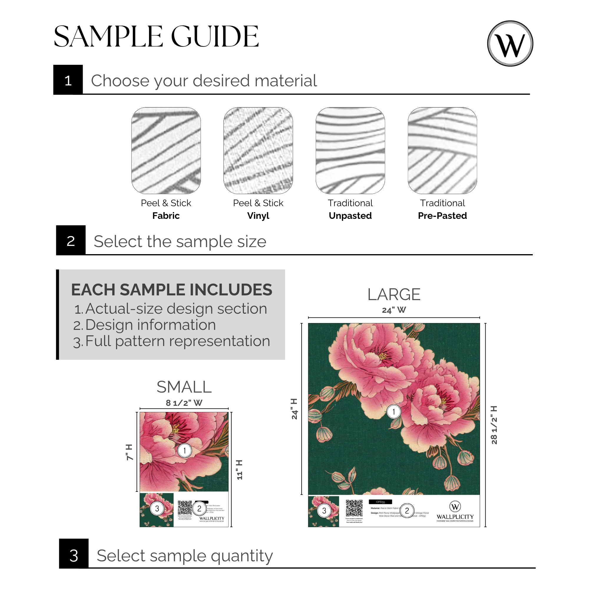 Garden Party wallpaper sample guide