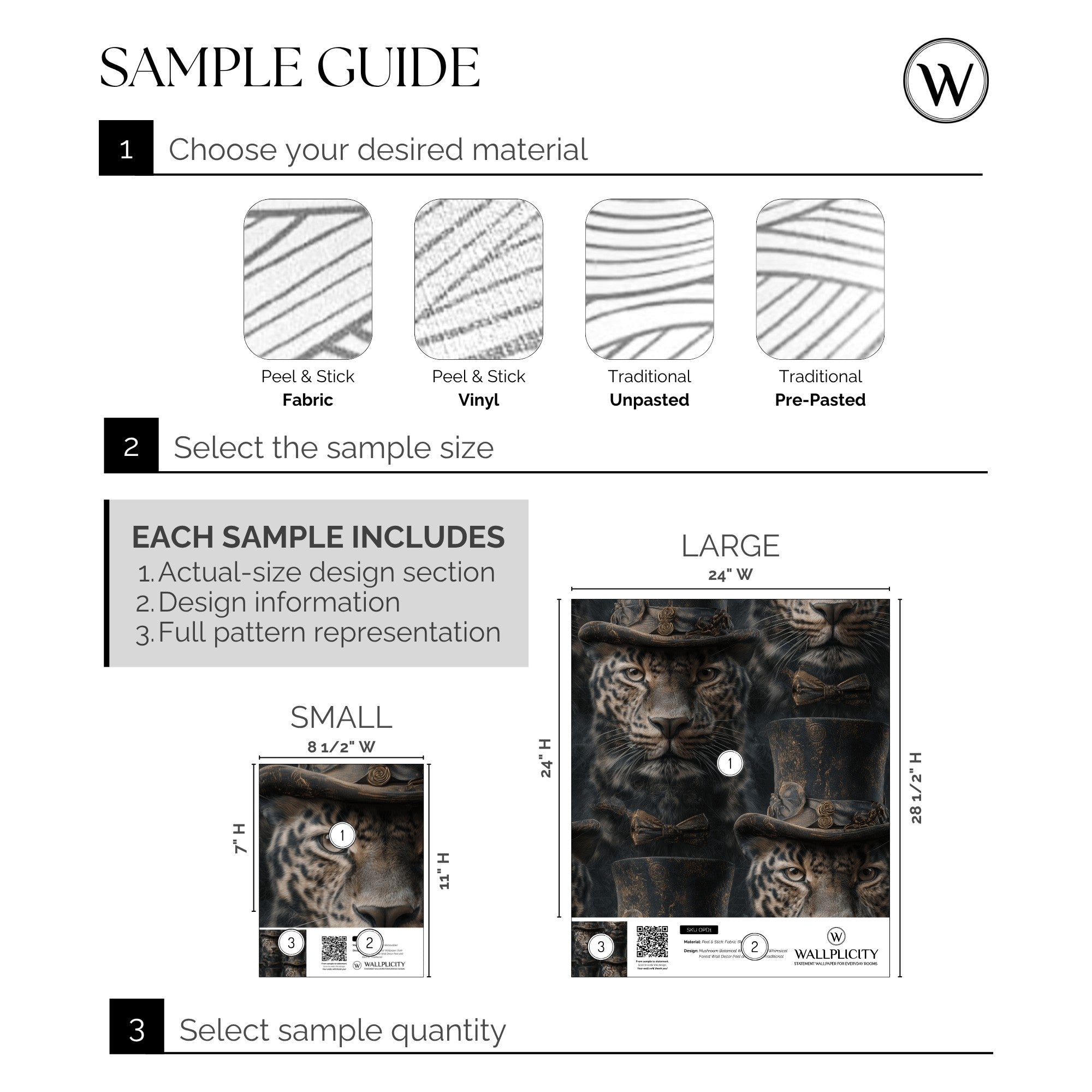 Rosette Royal wallpaper sample guide
