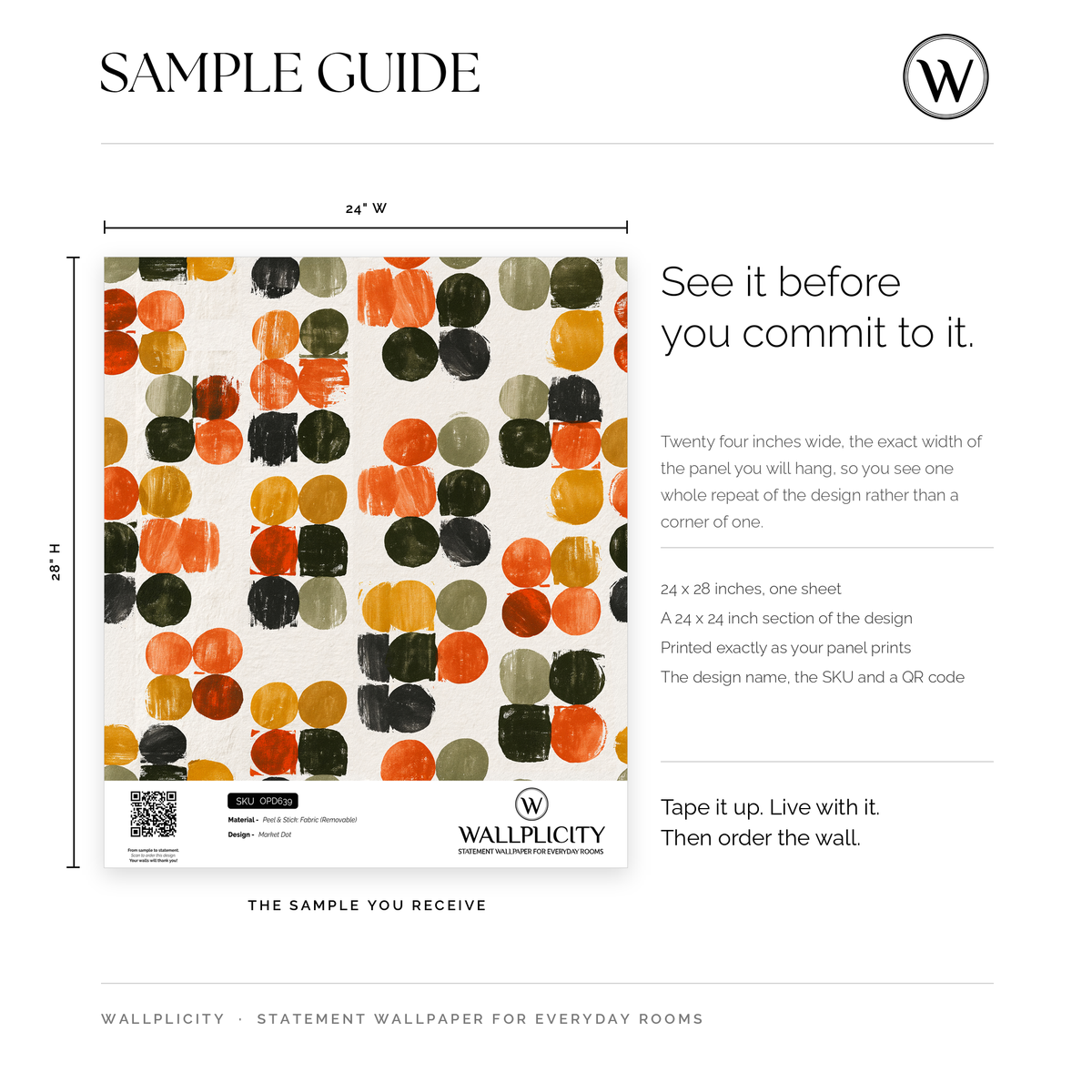 Market Dot wallpaper sample guide