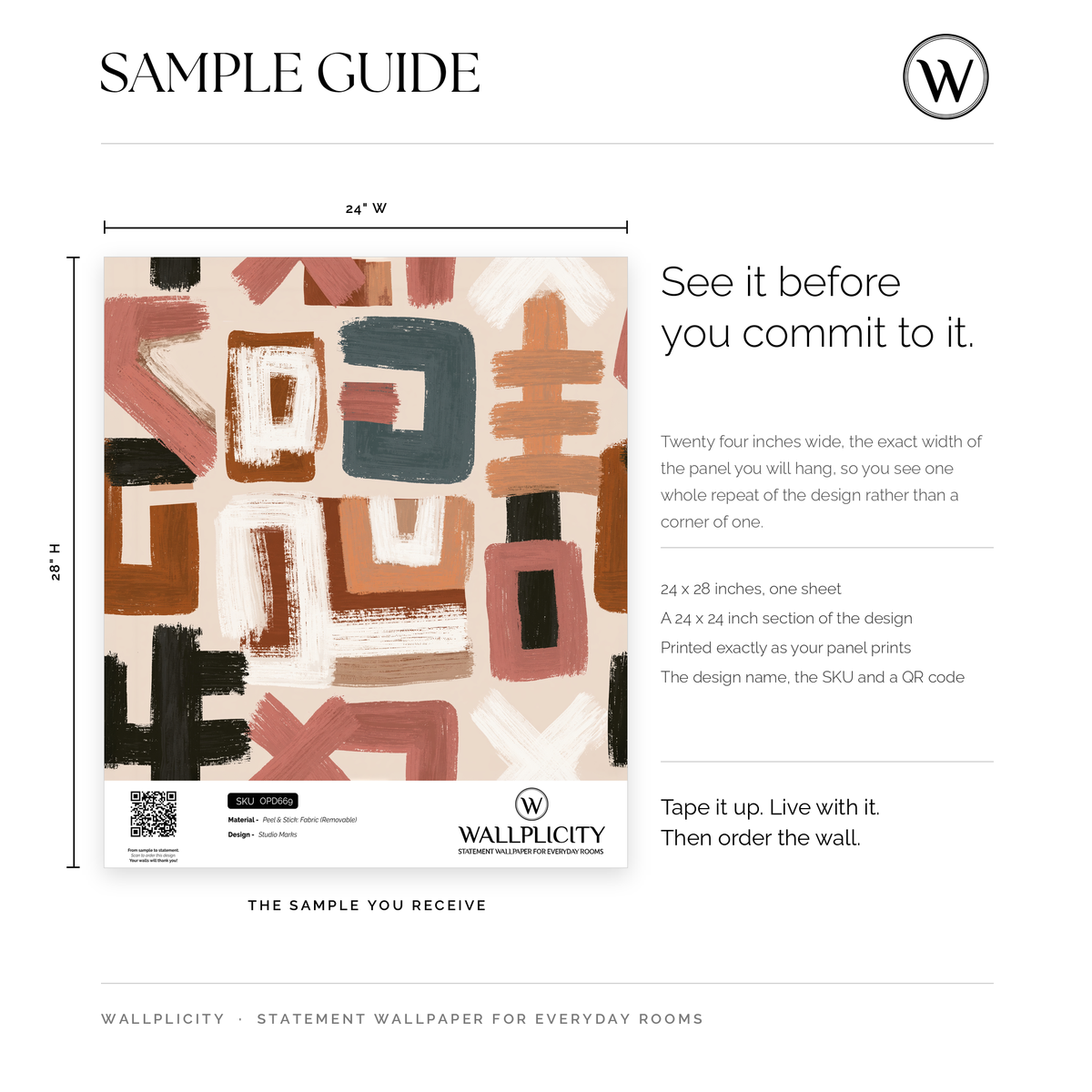 Studio Marks wallpaper sample guide