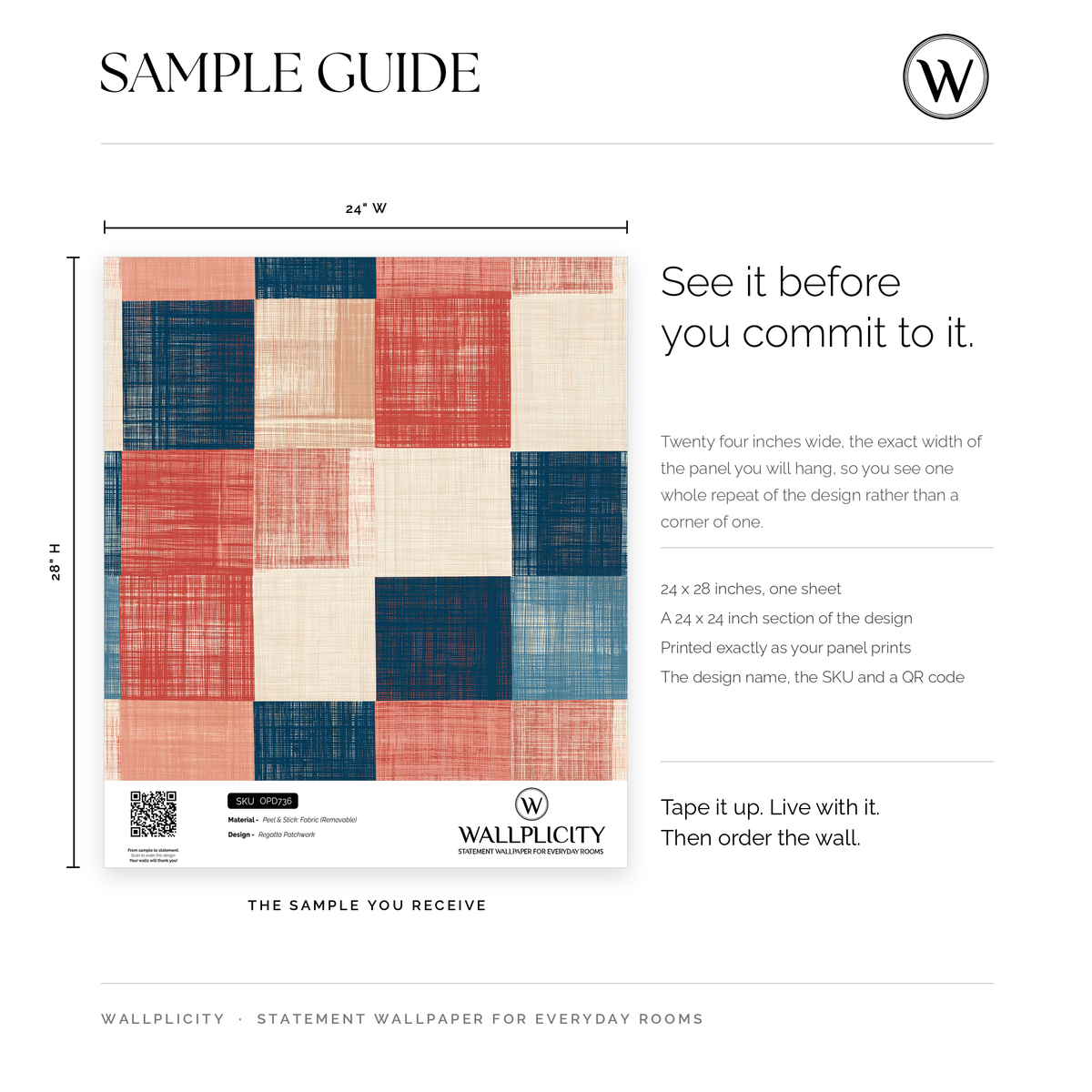 Regatta Patchwork wallpaper sample guide