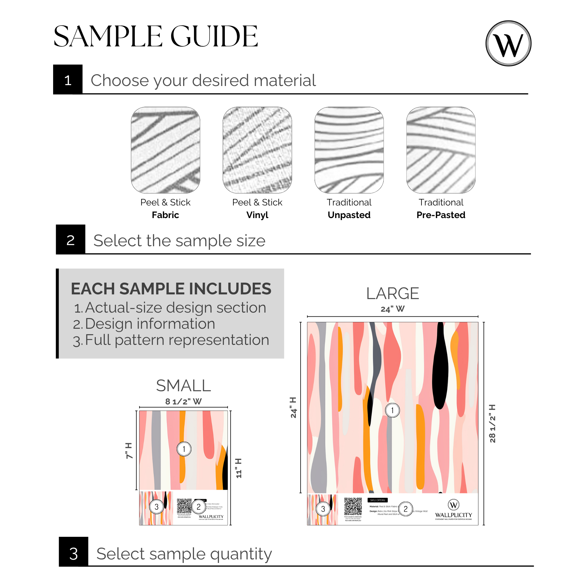 Malibu Stripe wallpaper sample guide