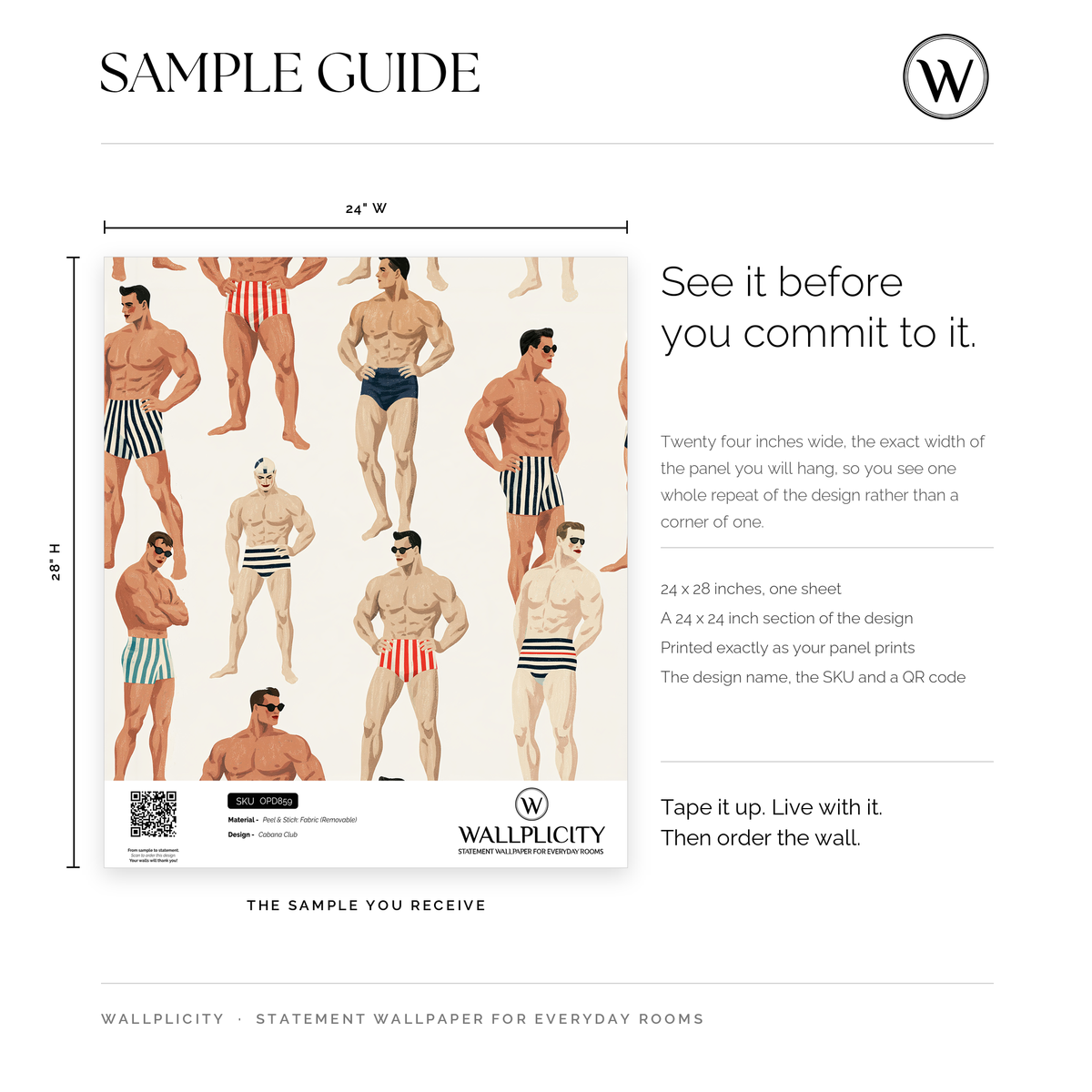 Cabana Club wallpaper sample guide