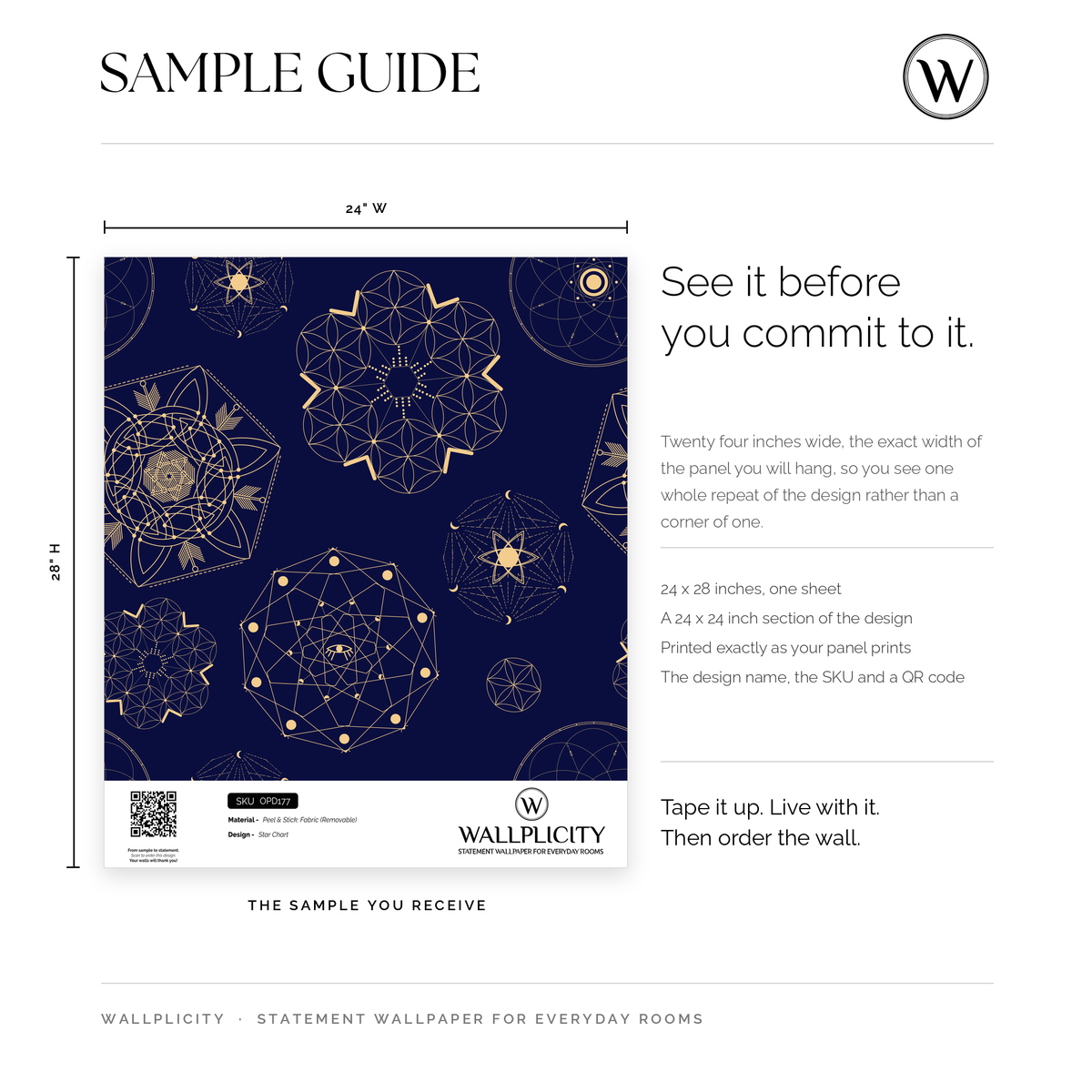 Star Chart wallpaper sample guide