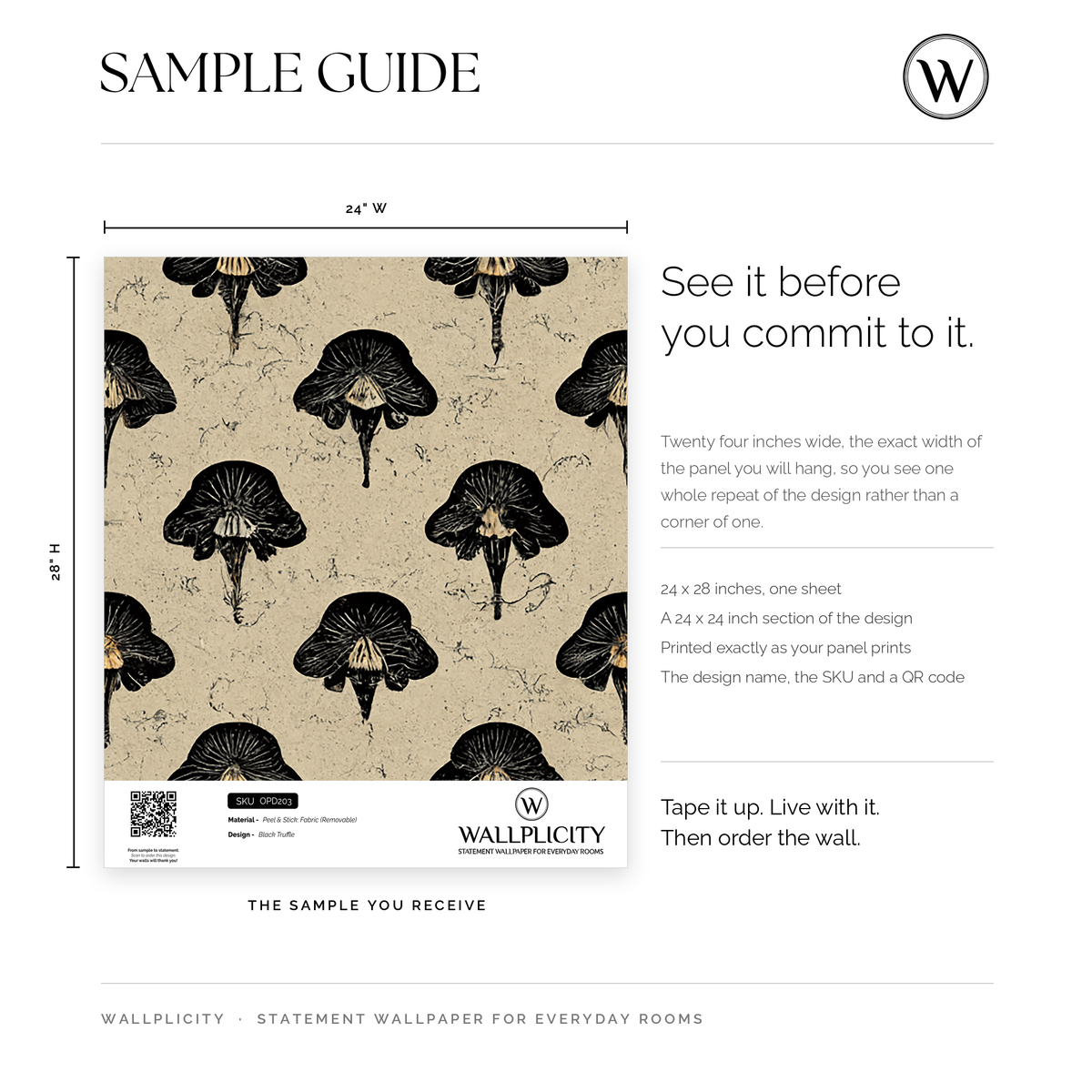Black Truffle wallpaper sample guide