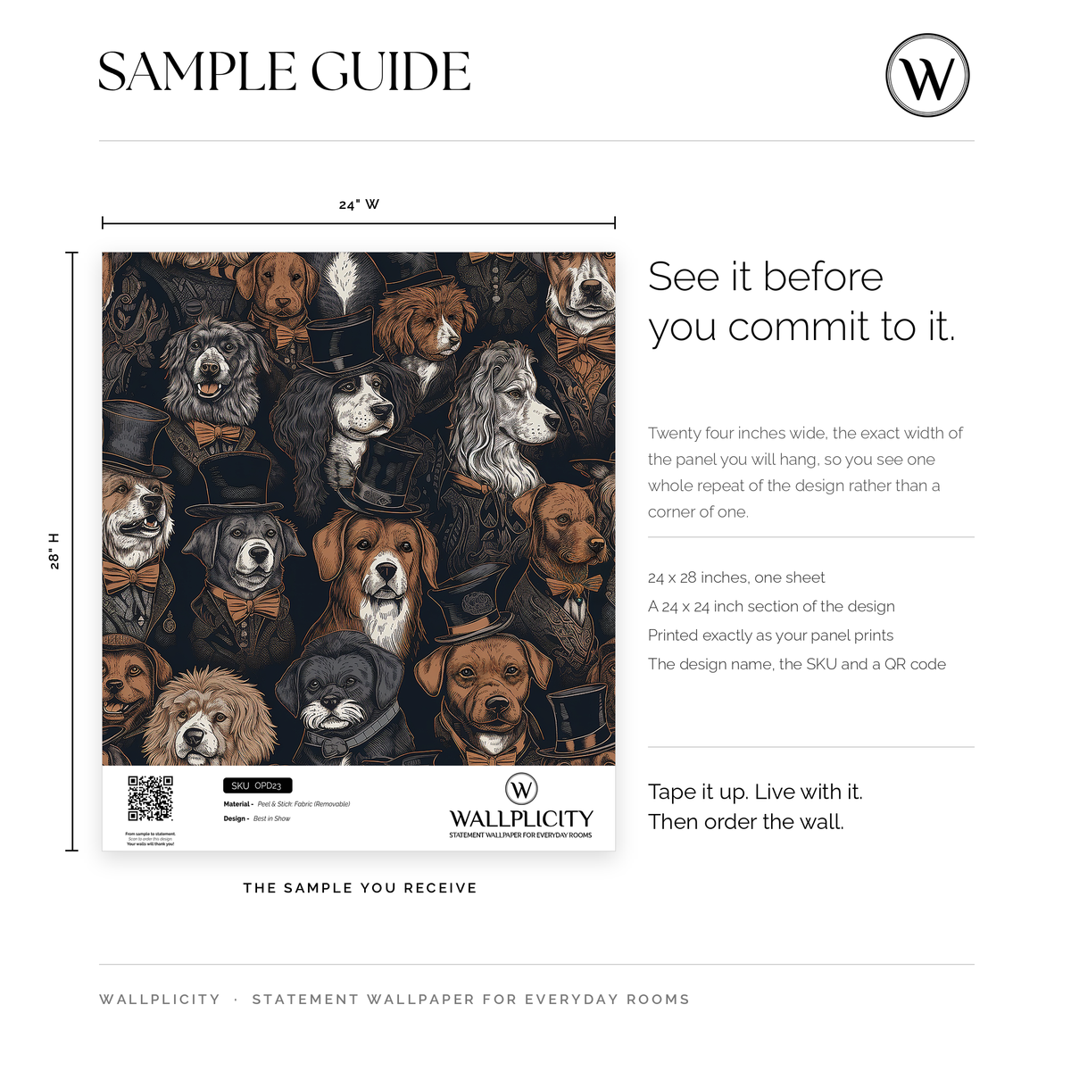 Best in Show wallpaper sample guide