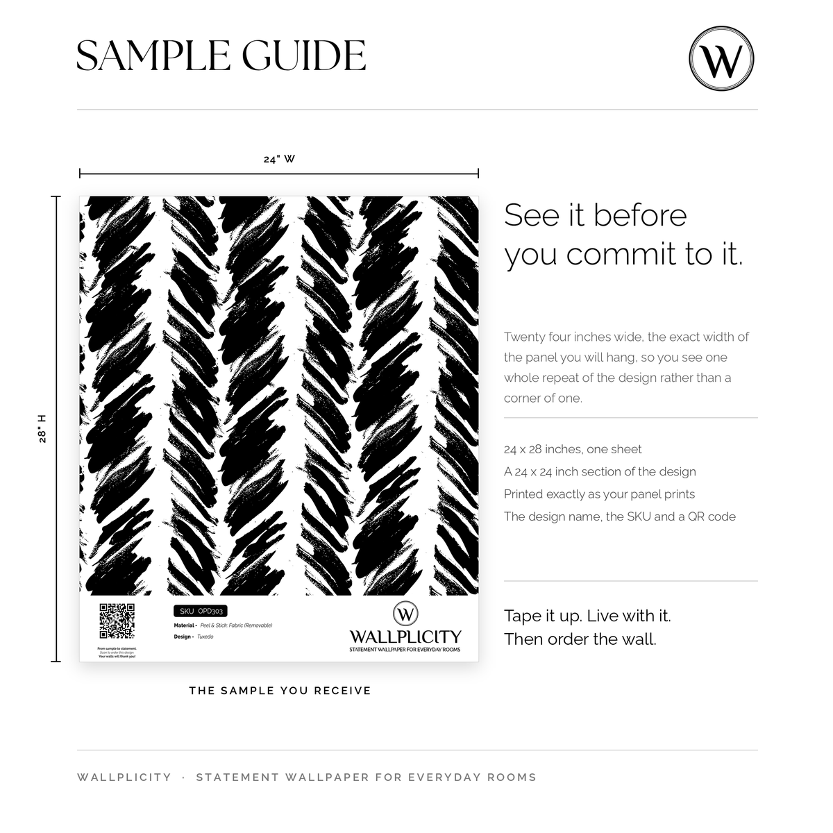 Tuxedo wallpaper sample guide