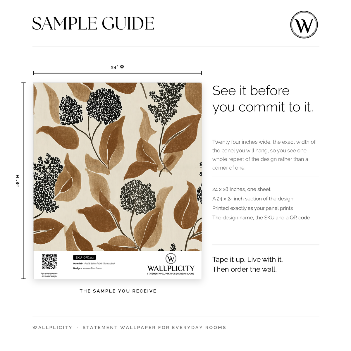 Autumn Farmhouse wallpaper sample guide