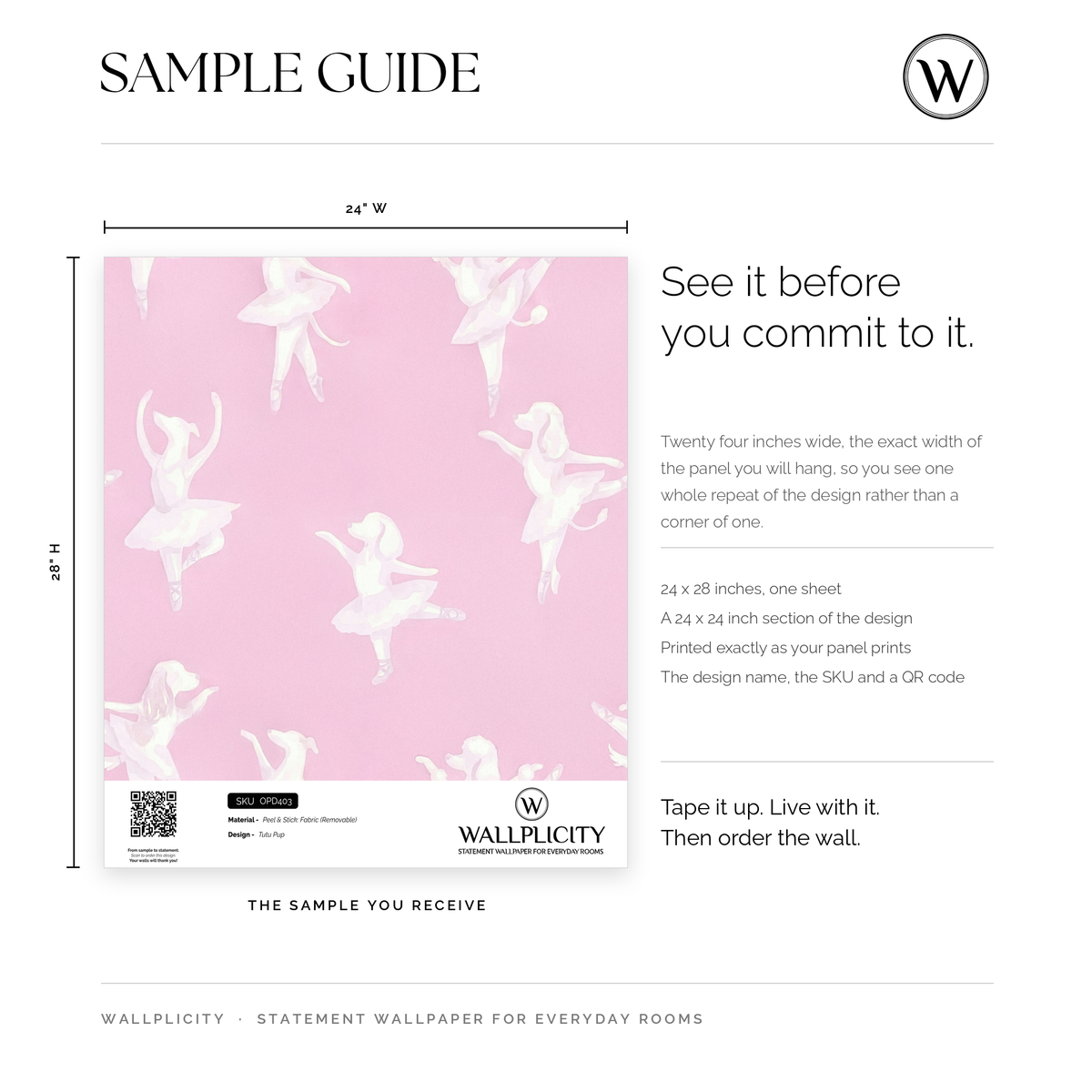 Tutu Pup wallpaper sample guide