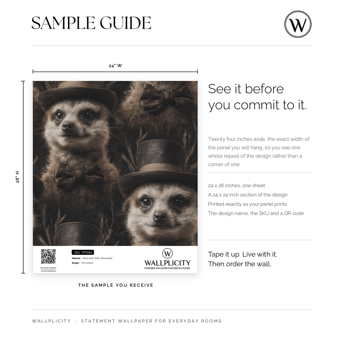 The Lookout wallpaper sample guide