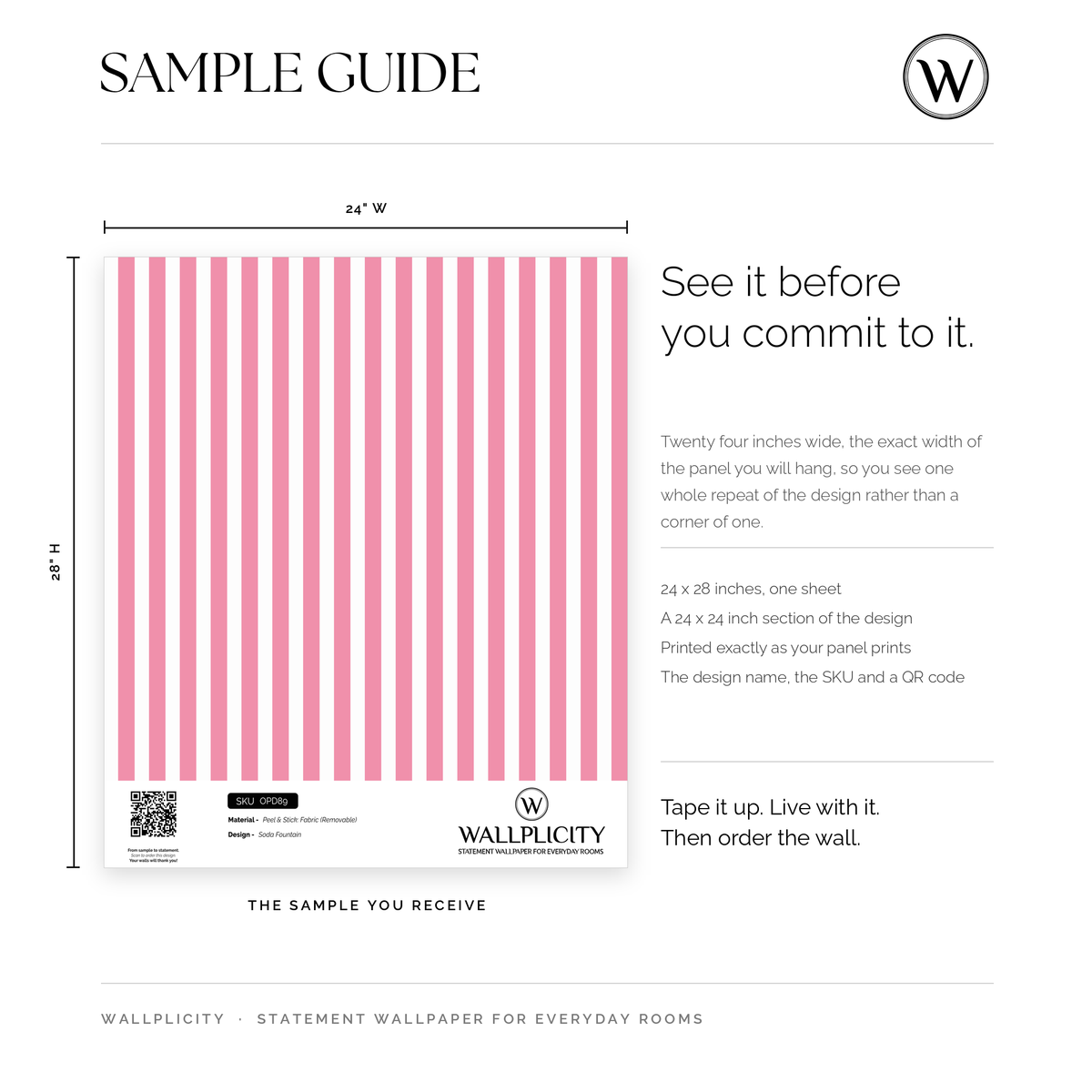 Soda Fountain wallpaper sample guide