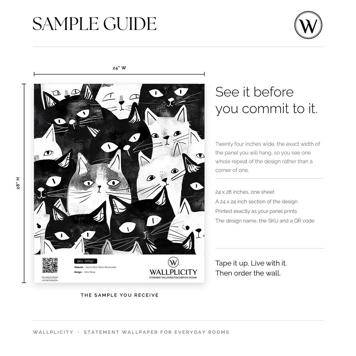 Cat's Meow wallpaper sample guide