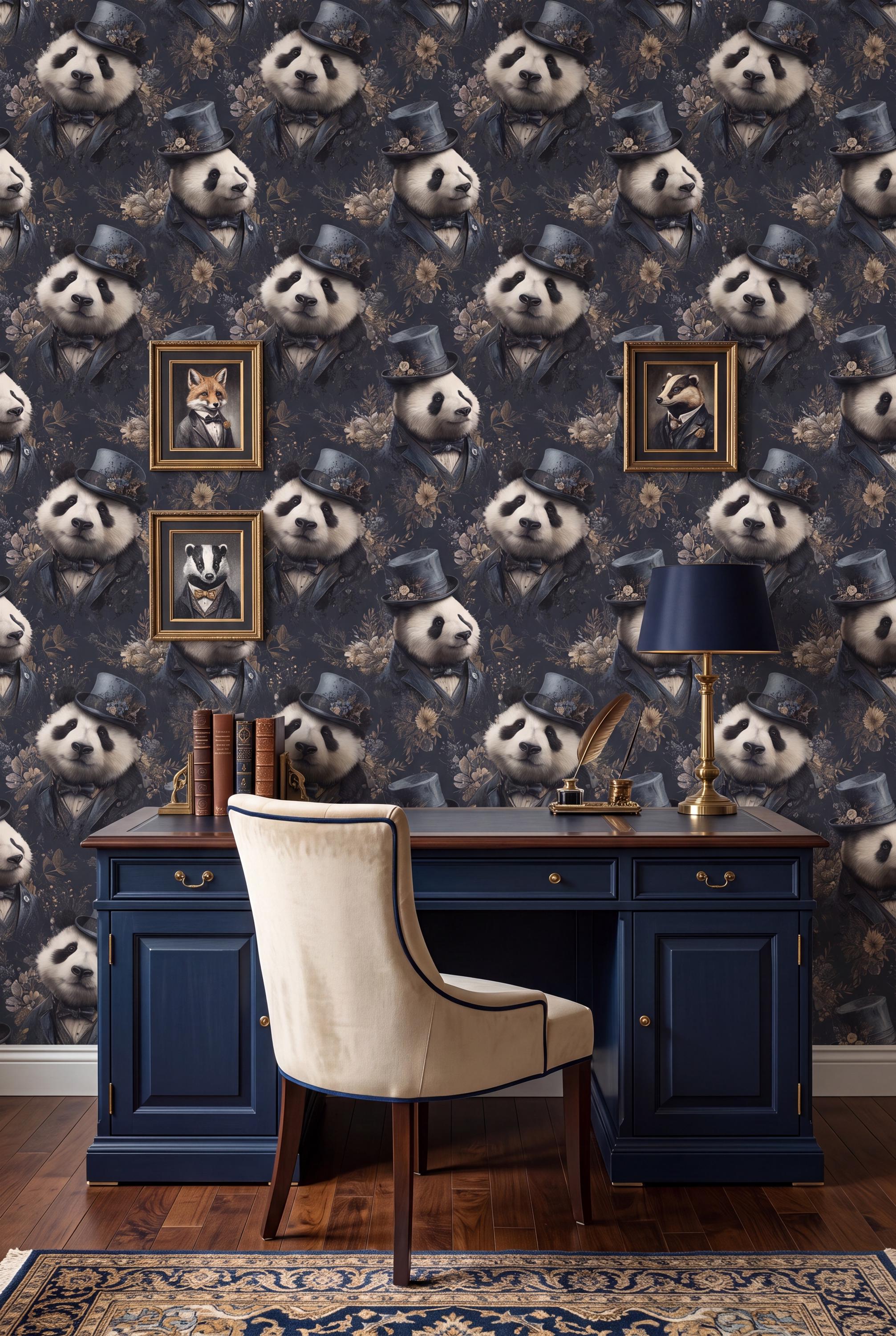 Bamboo Baron wallpaper shown in a kids room