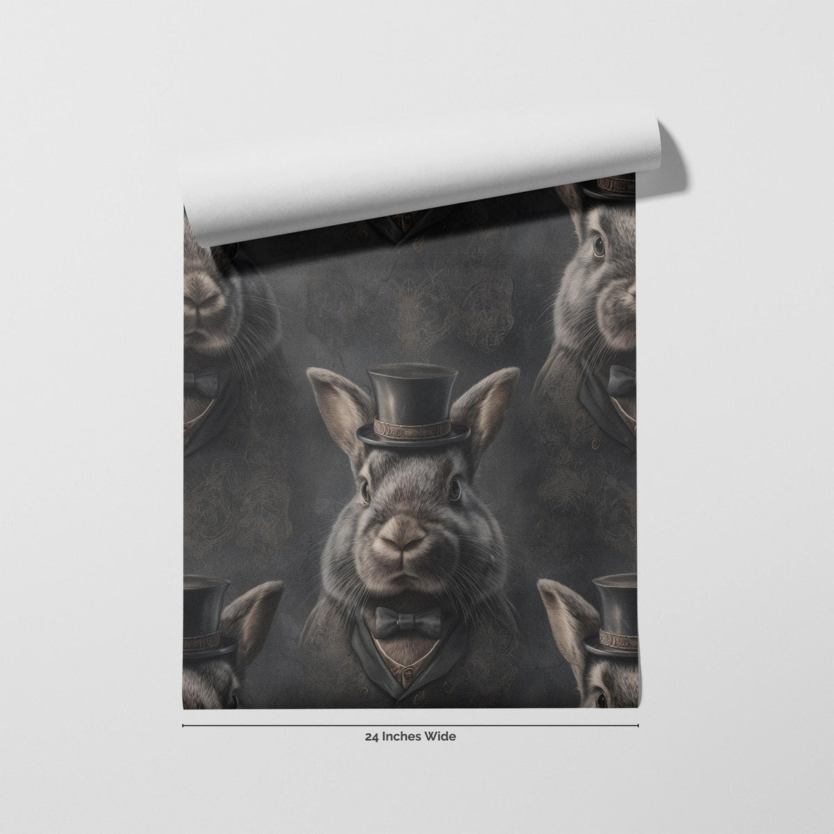 Hare Apparent wallpaper flat roll view