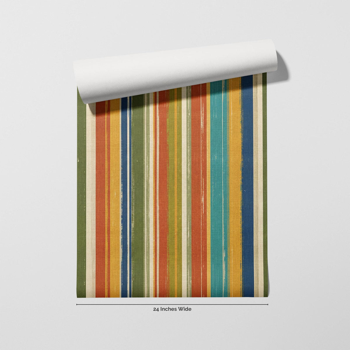 Cabana Sunset wallpaper flat roll view
