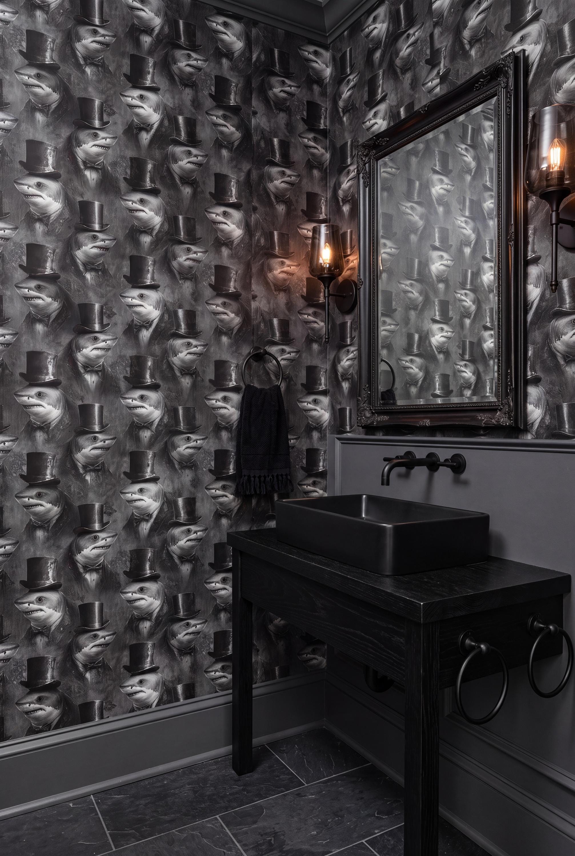 The Loan Shark: Gothic Shark Wallpaper