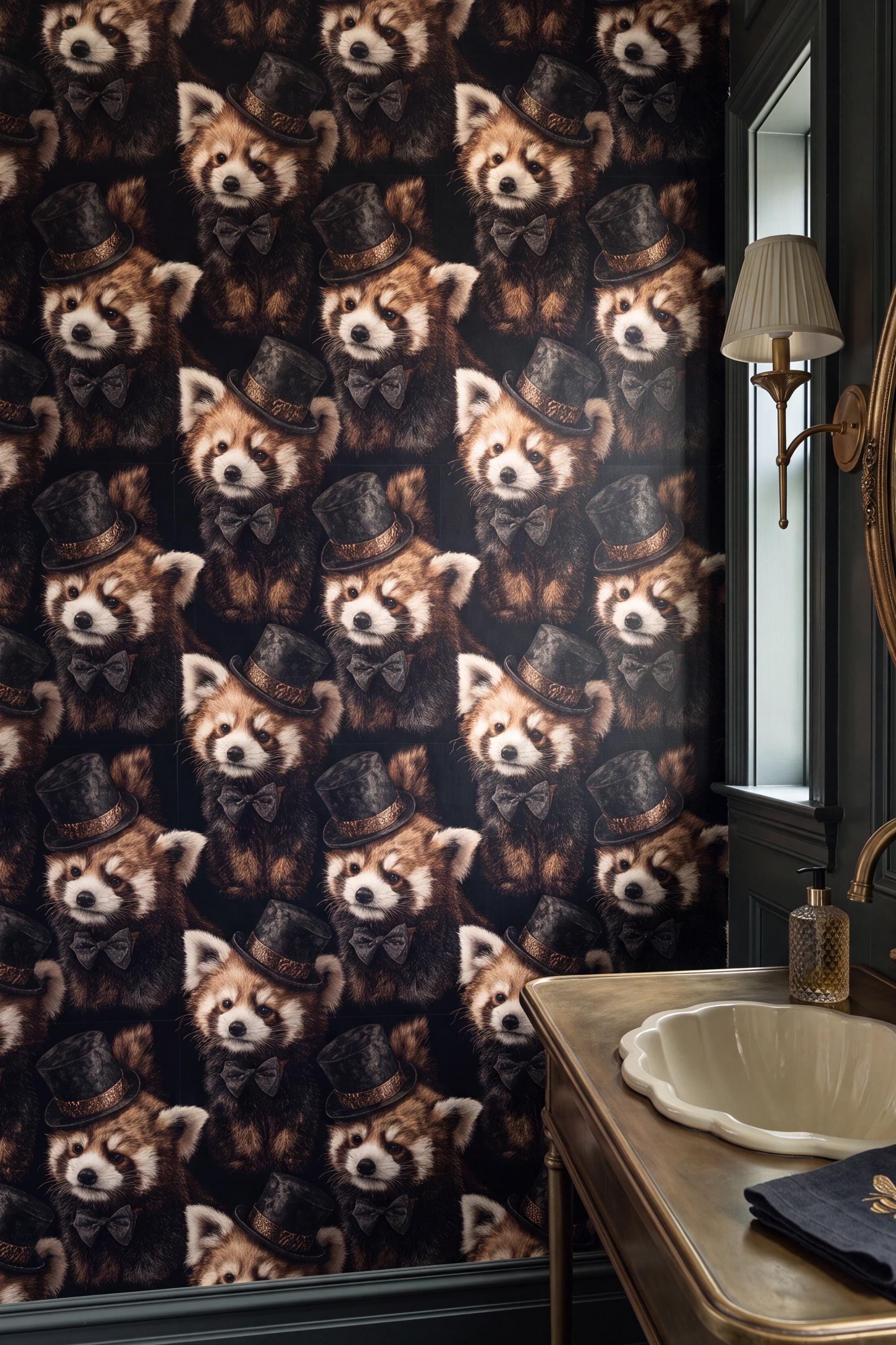 The Copper Duke wallpaper accent wall view