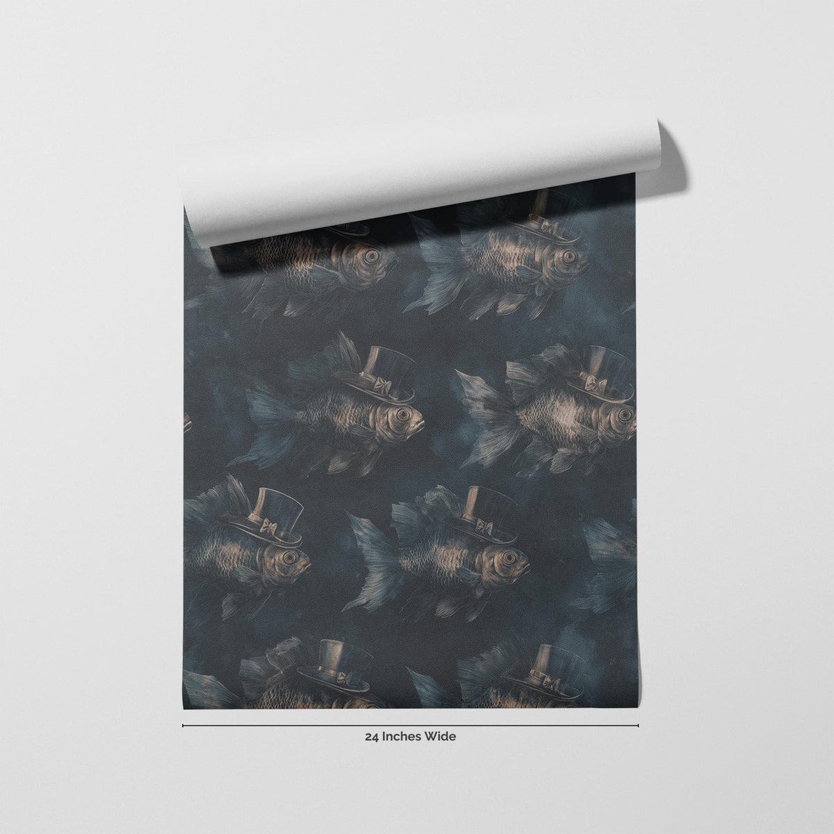 The Dinner Guest wallpaper flat roll view