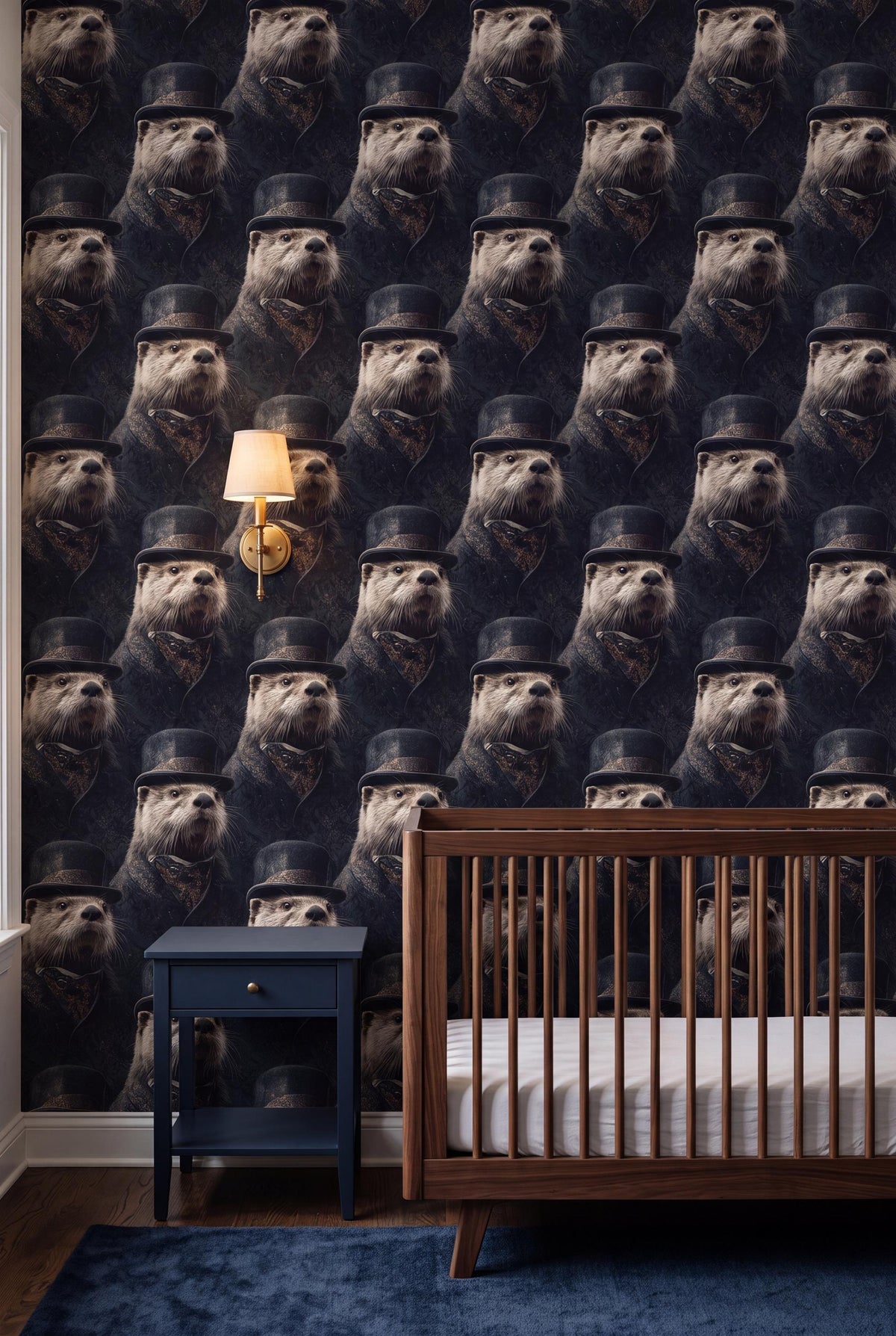 The Admiral wallpaper accent wall view