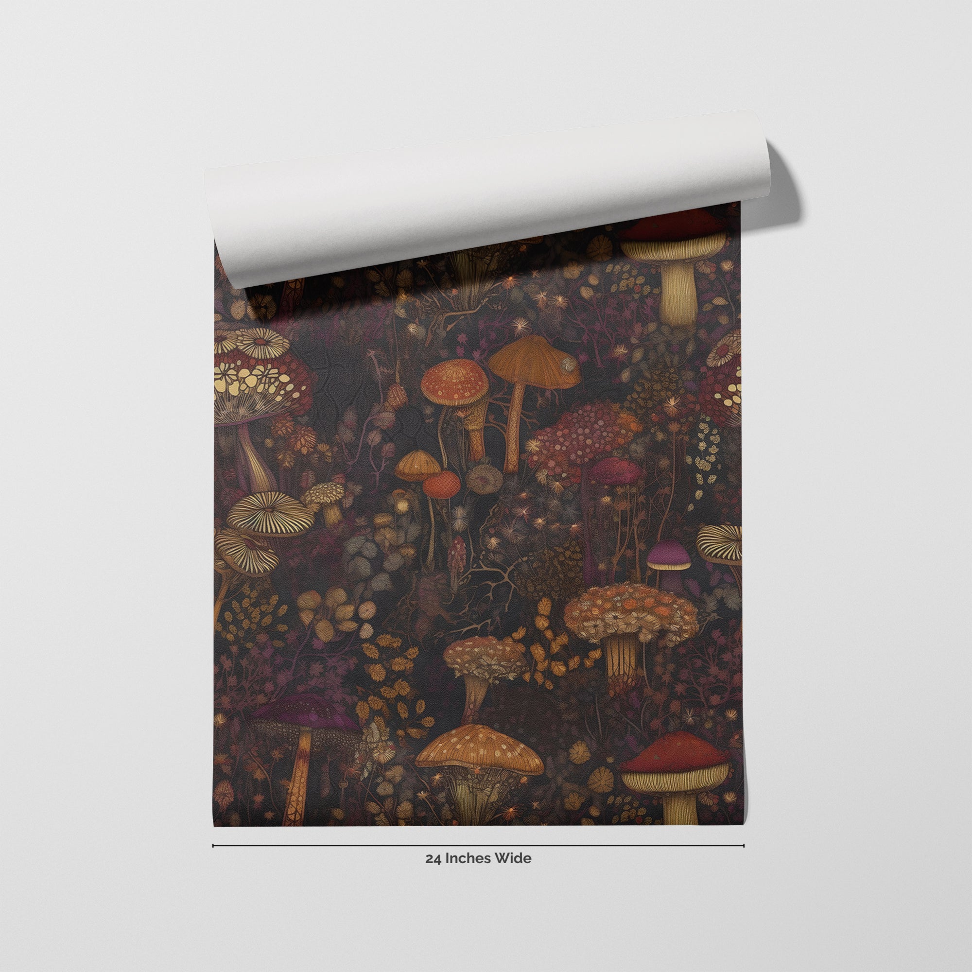 Midnight Forage wallpaper roll, 24 inches wide
