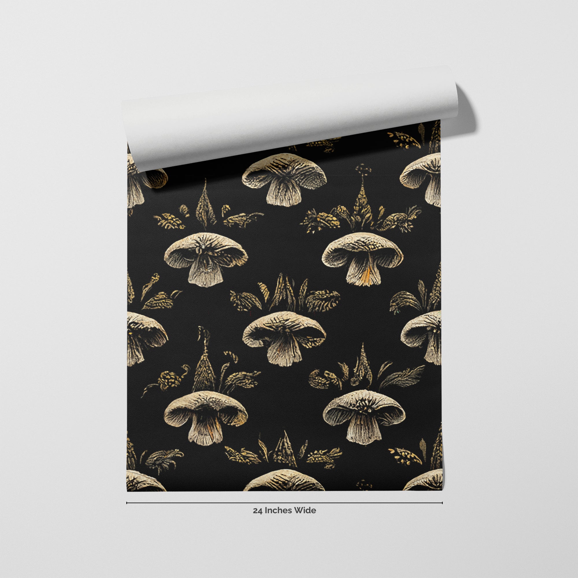 Spore Study wallpaper roll, 24 inches wide