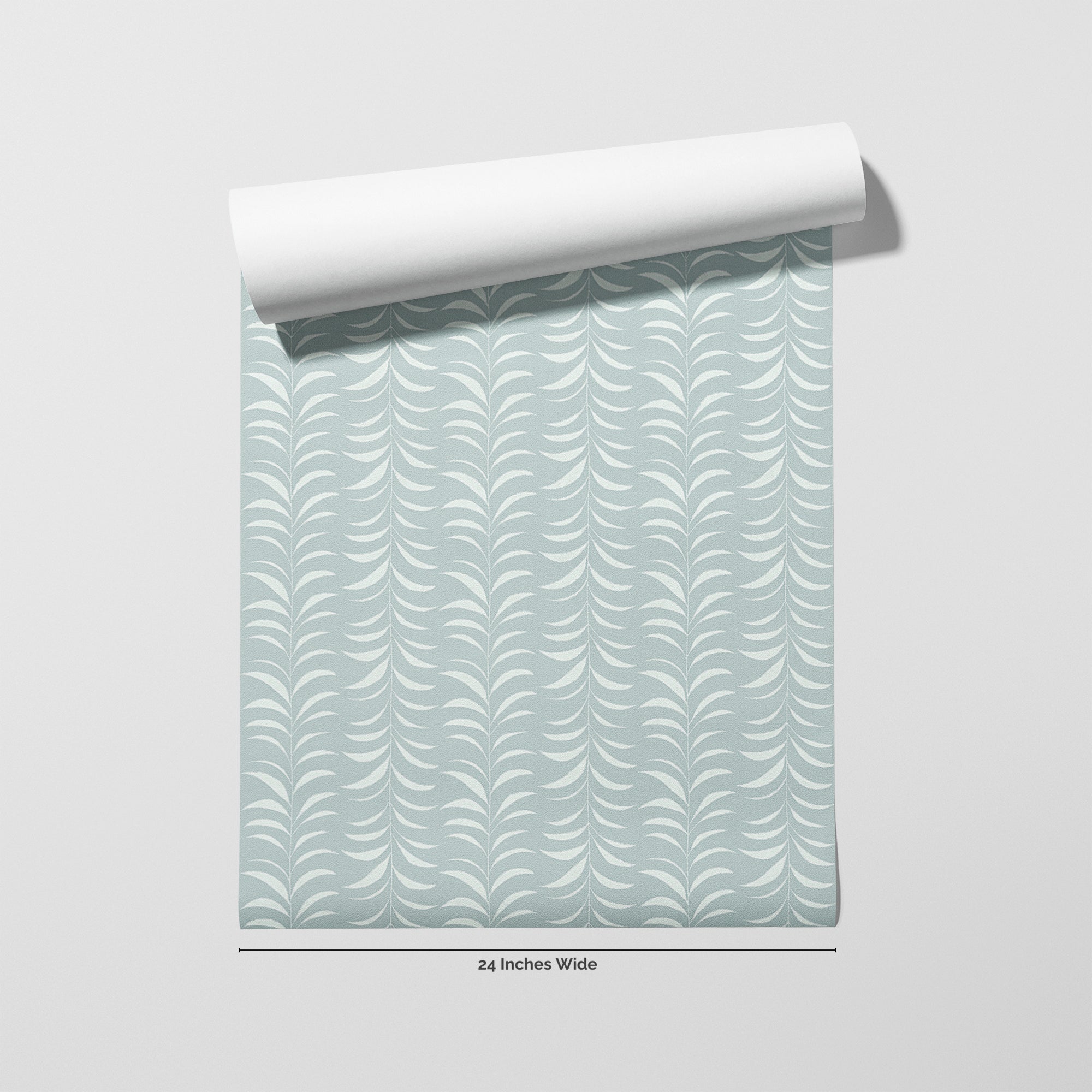 Pistachio Stripe wallpaper roll, 24 inches wide