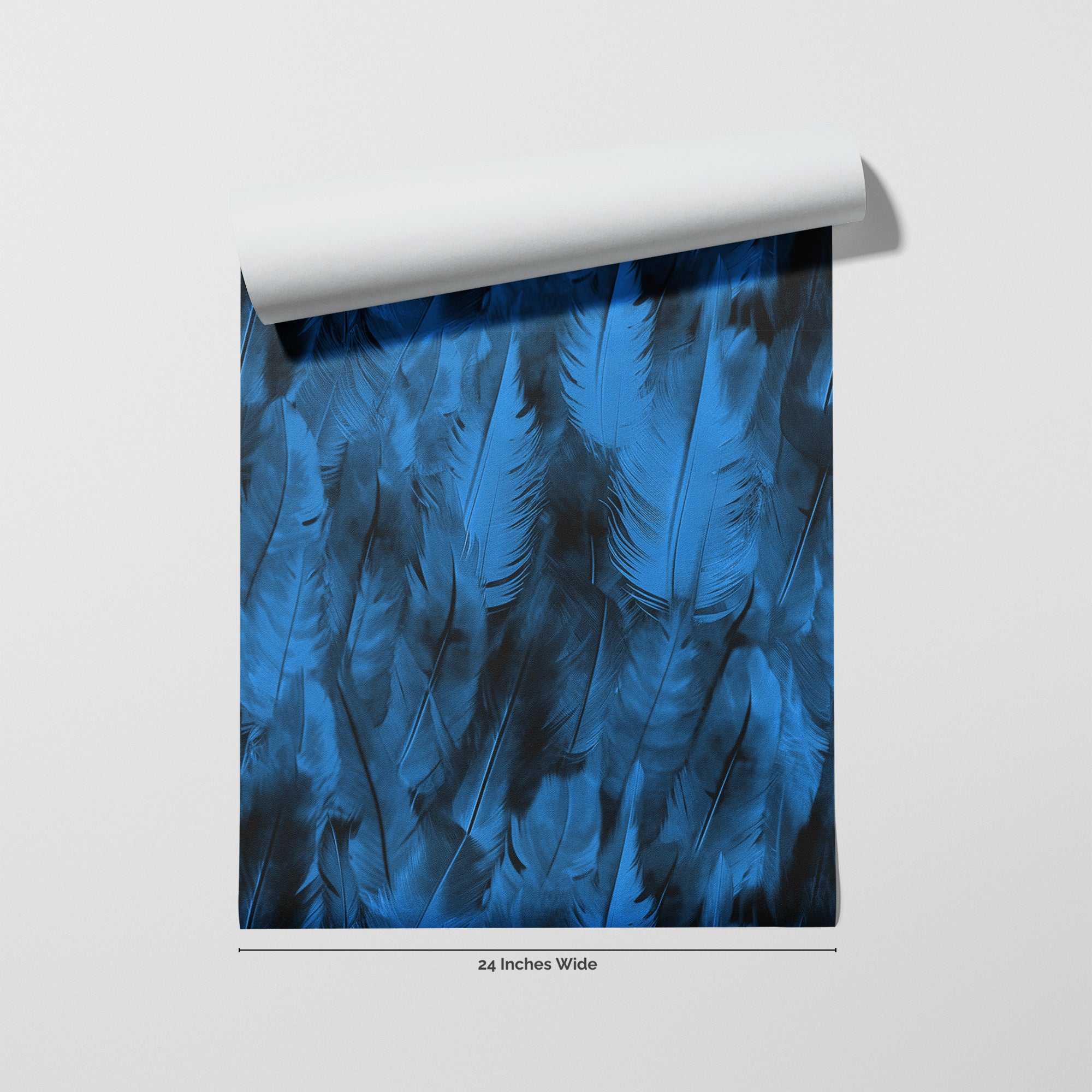 Bohemian Plume wallpaper roll, 24 inches wide