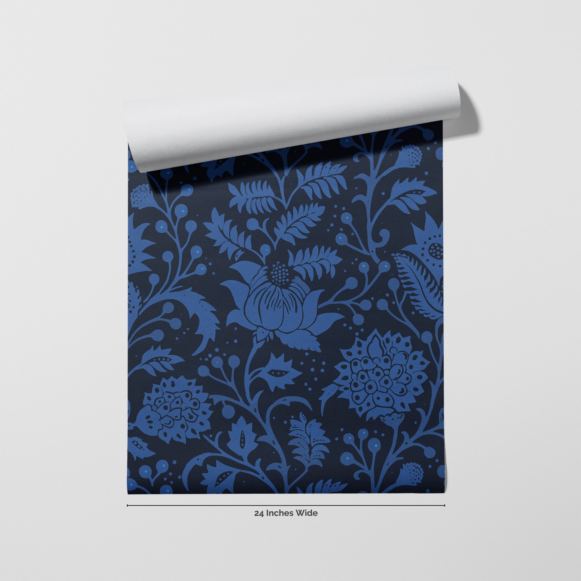 Baltic Bloom wallpaper roll, 24 inches wide