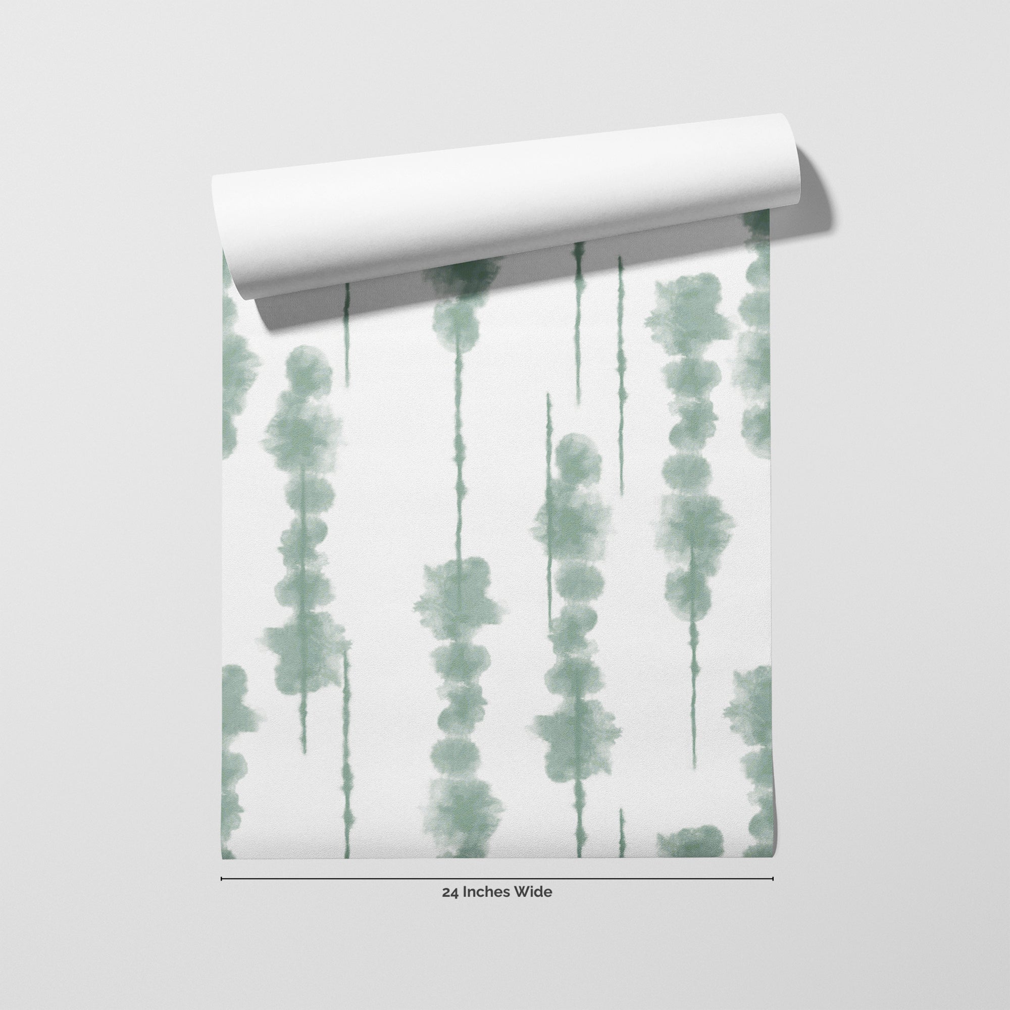 Shibori Stripe wallpaper roll, 24 inches wide