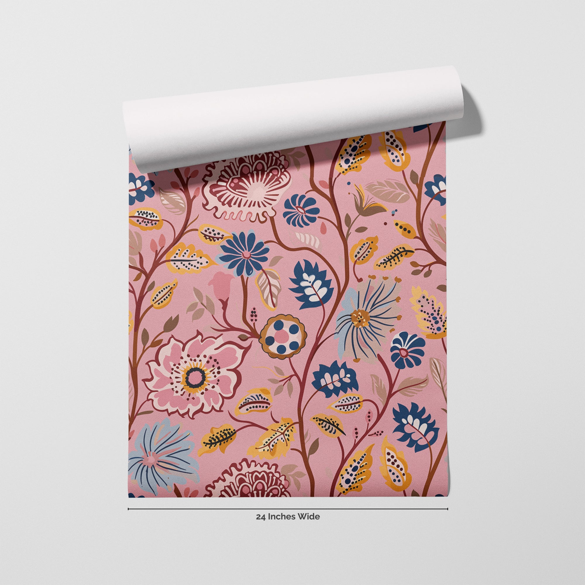 Rosewater Manor wallpaper roll, 24 inches wide