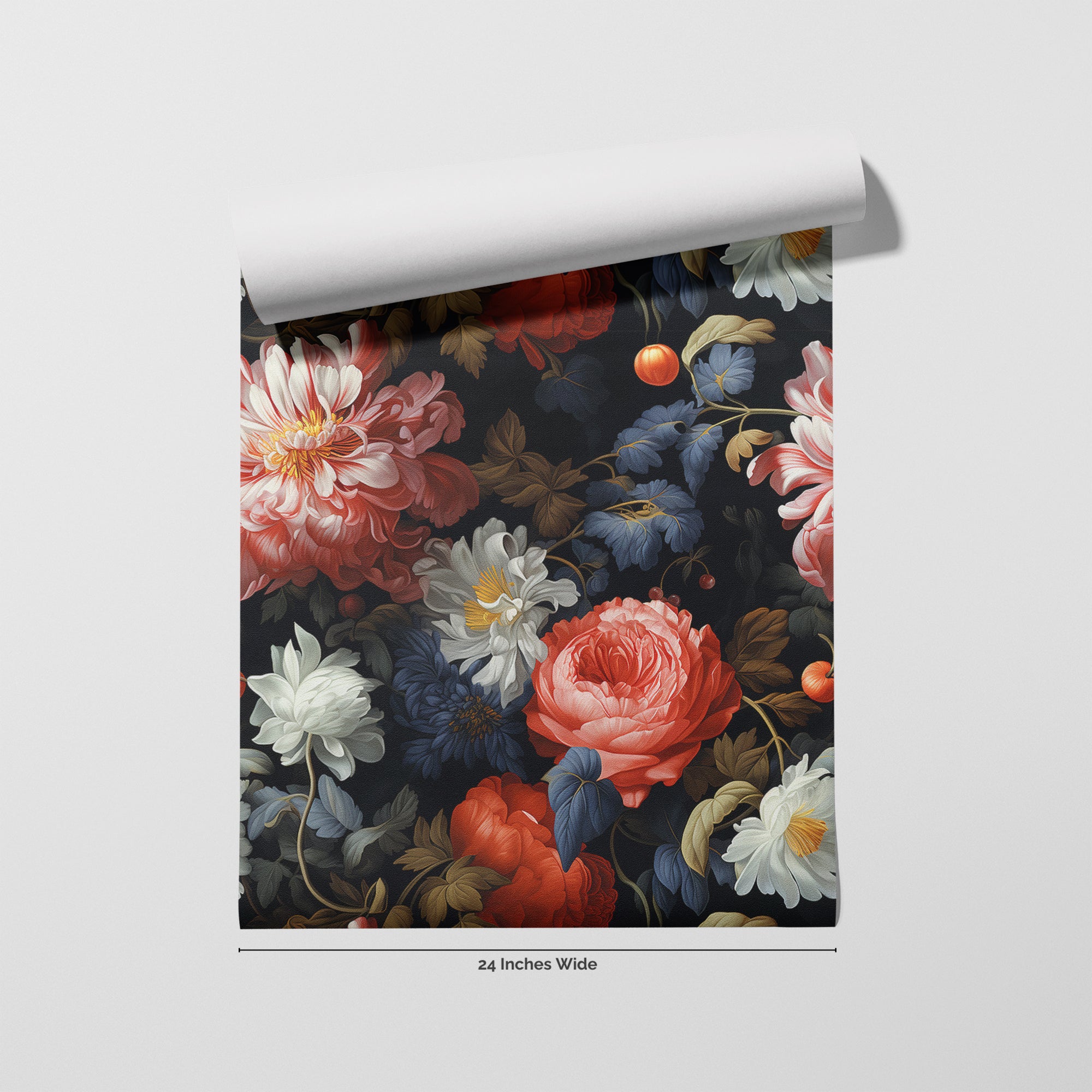 Dutch Nocturne wallpaper roll, 24 inches wide