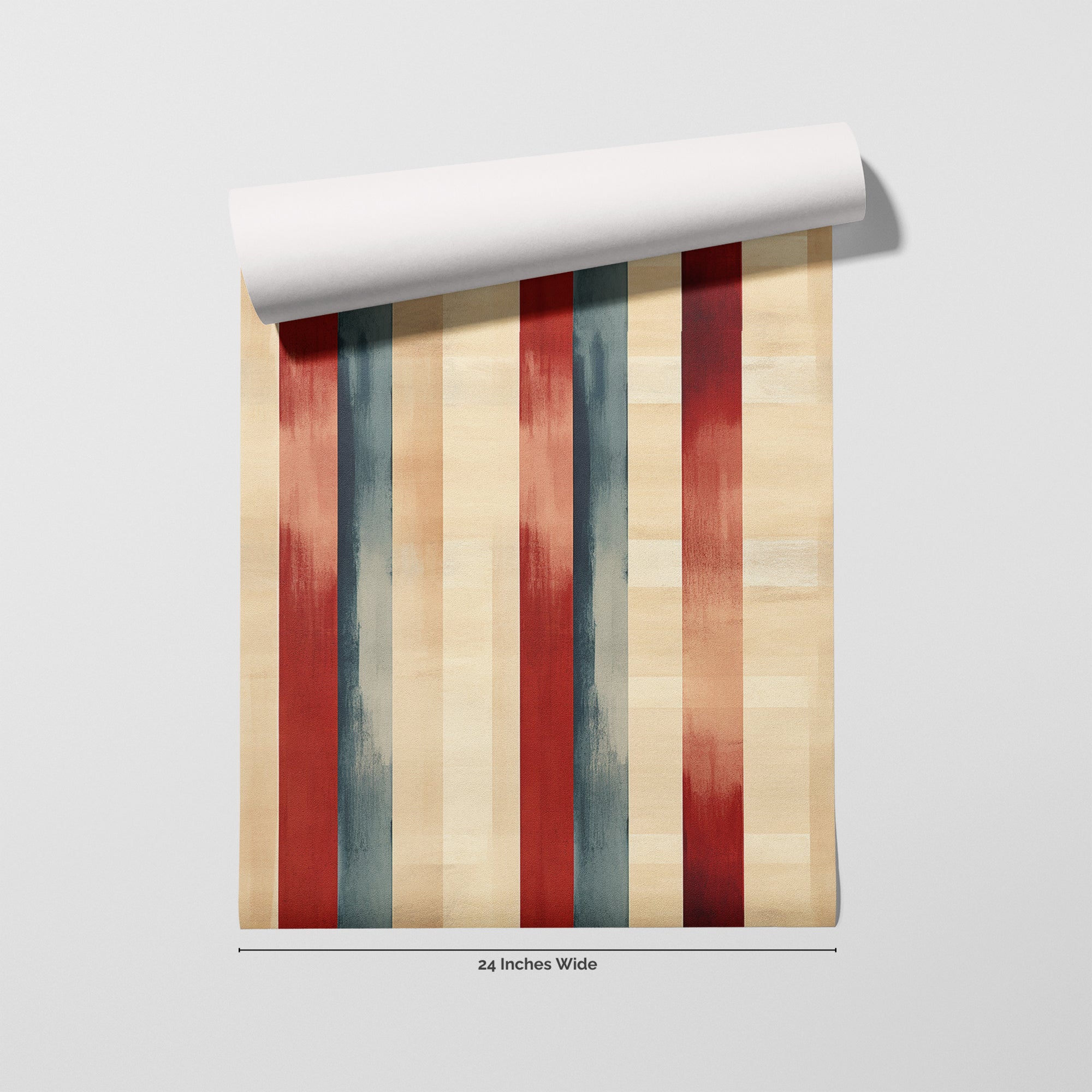 Canyon Stripe wallpaper roll, 24 inches wide