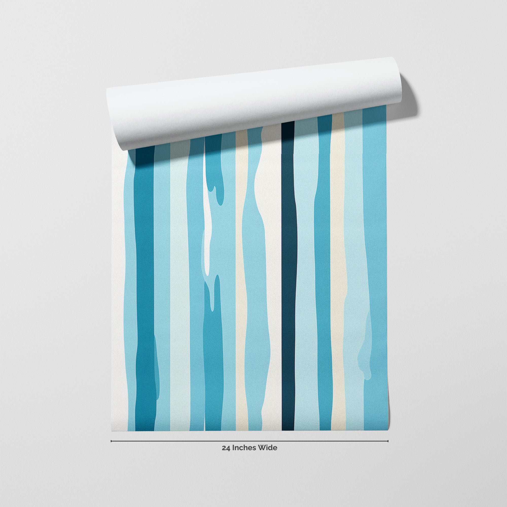 Cape Stripe wallpaper roll, 24 inches wide