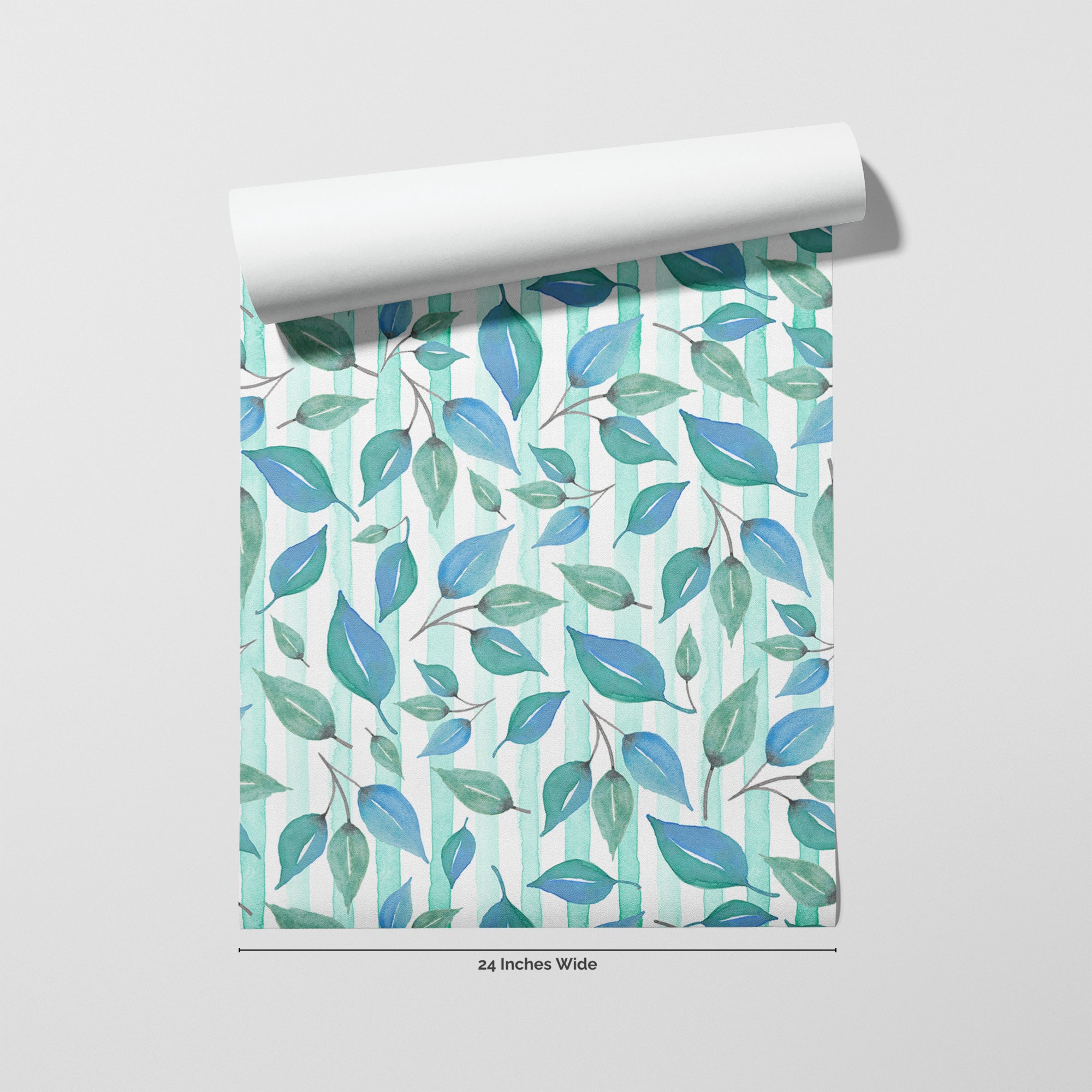 Folk Ribbon wallpaper roll, 24 inches wide