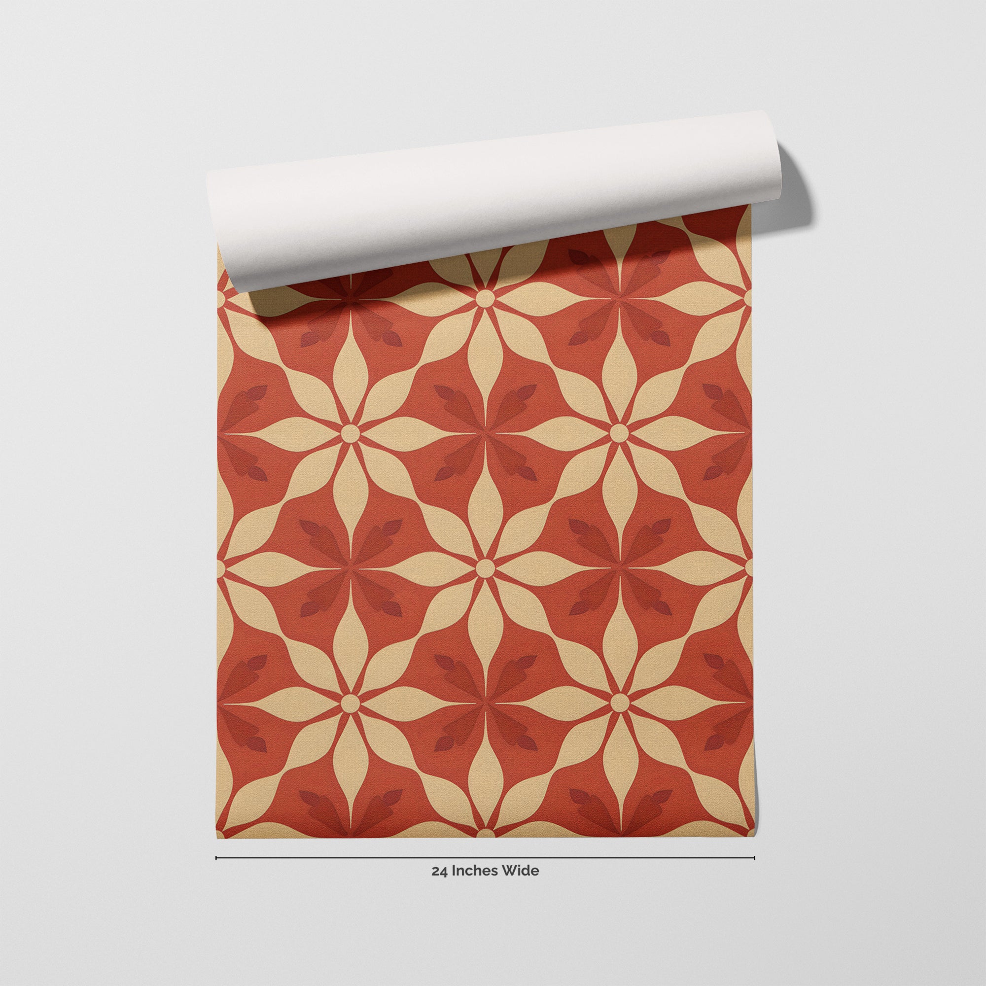 Amalfi Bloom wallpaper roll, 24 inches wide