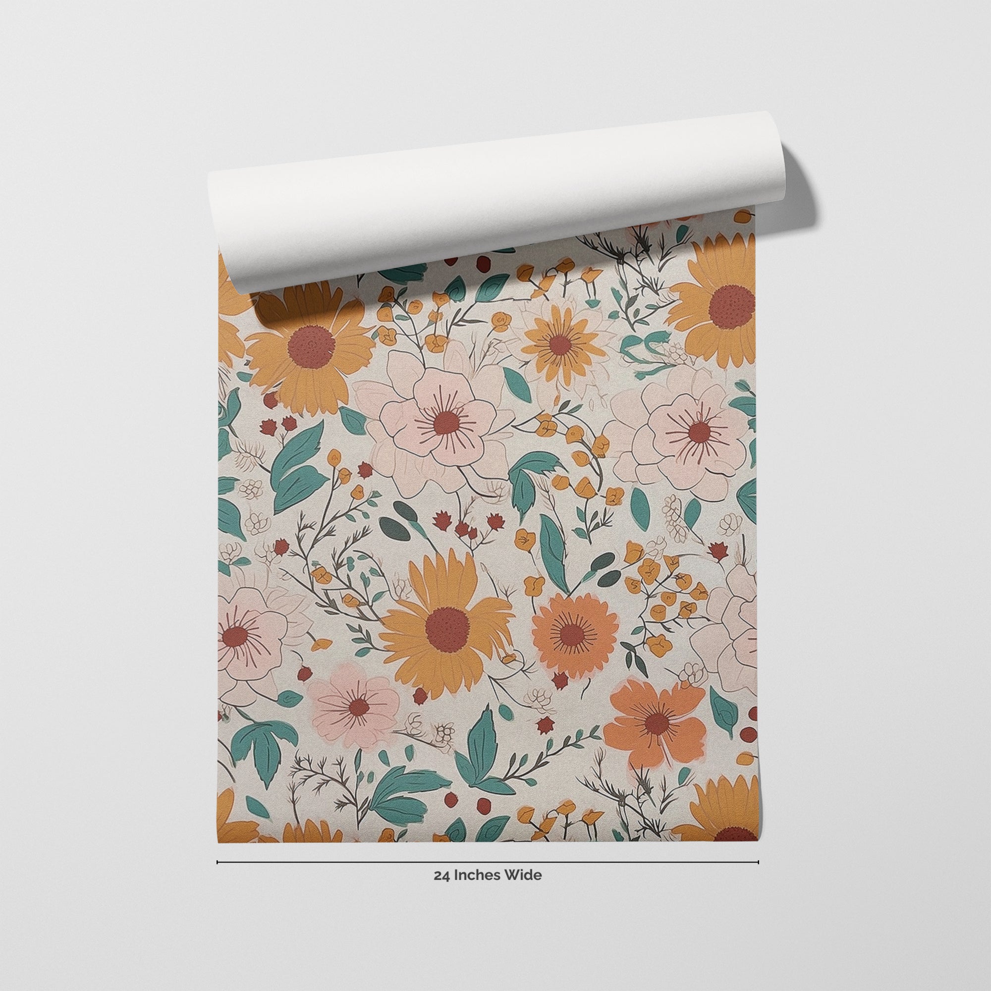 Sunny Side wallpaper roll, 24 inches wide