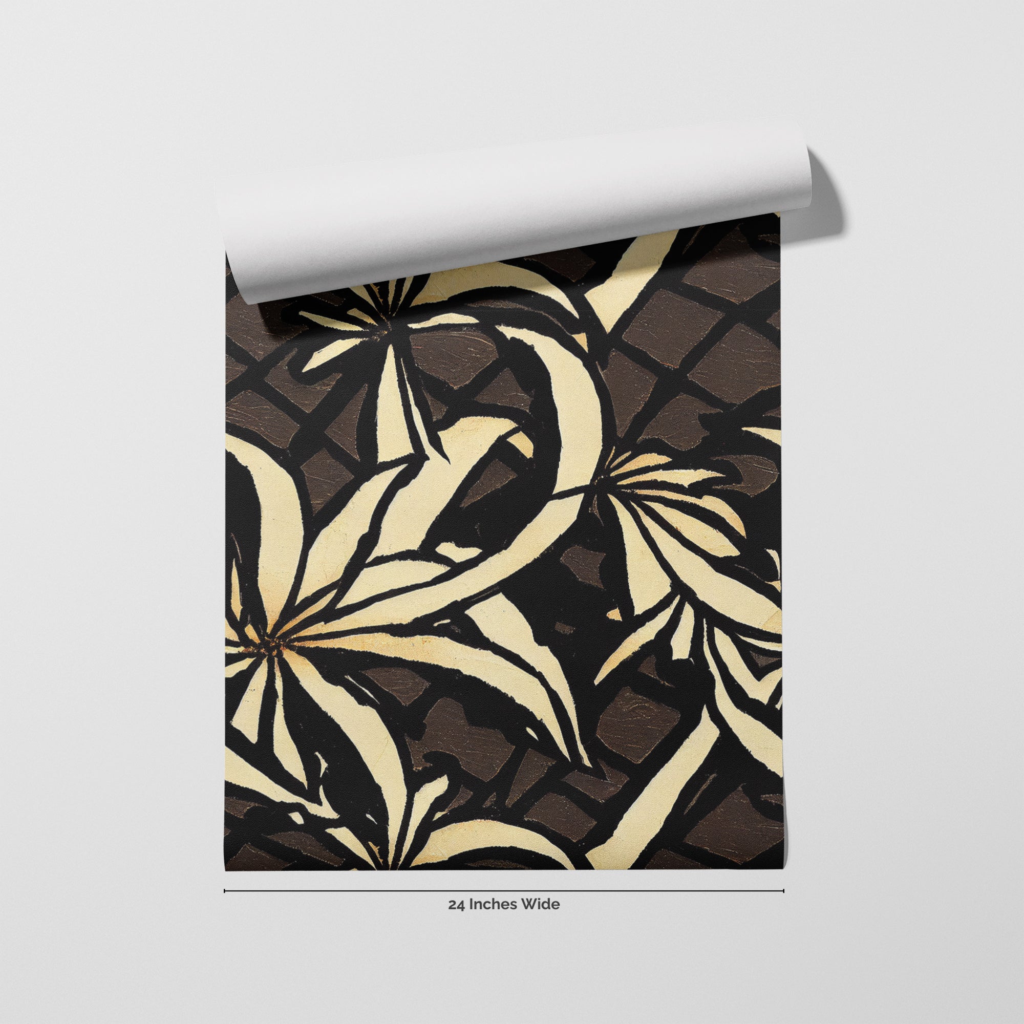 Aloha After Dark wallpaper roll, 24 inches wide