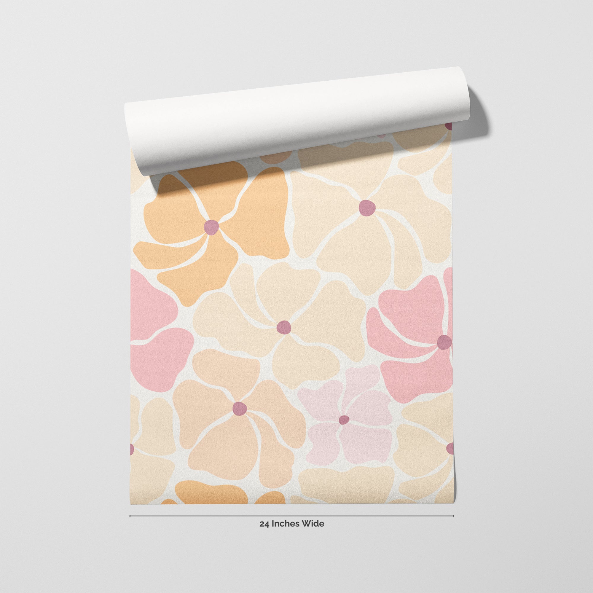 Flower Pop wallpaper roll, 24 inches wide