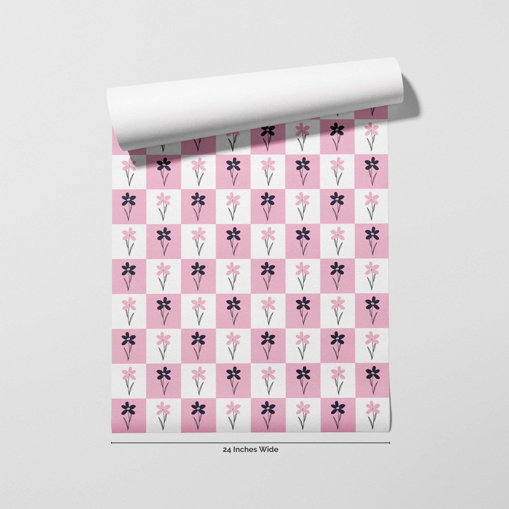 Daisy Darling wallpaper roll, 24 inches wide