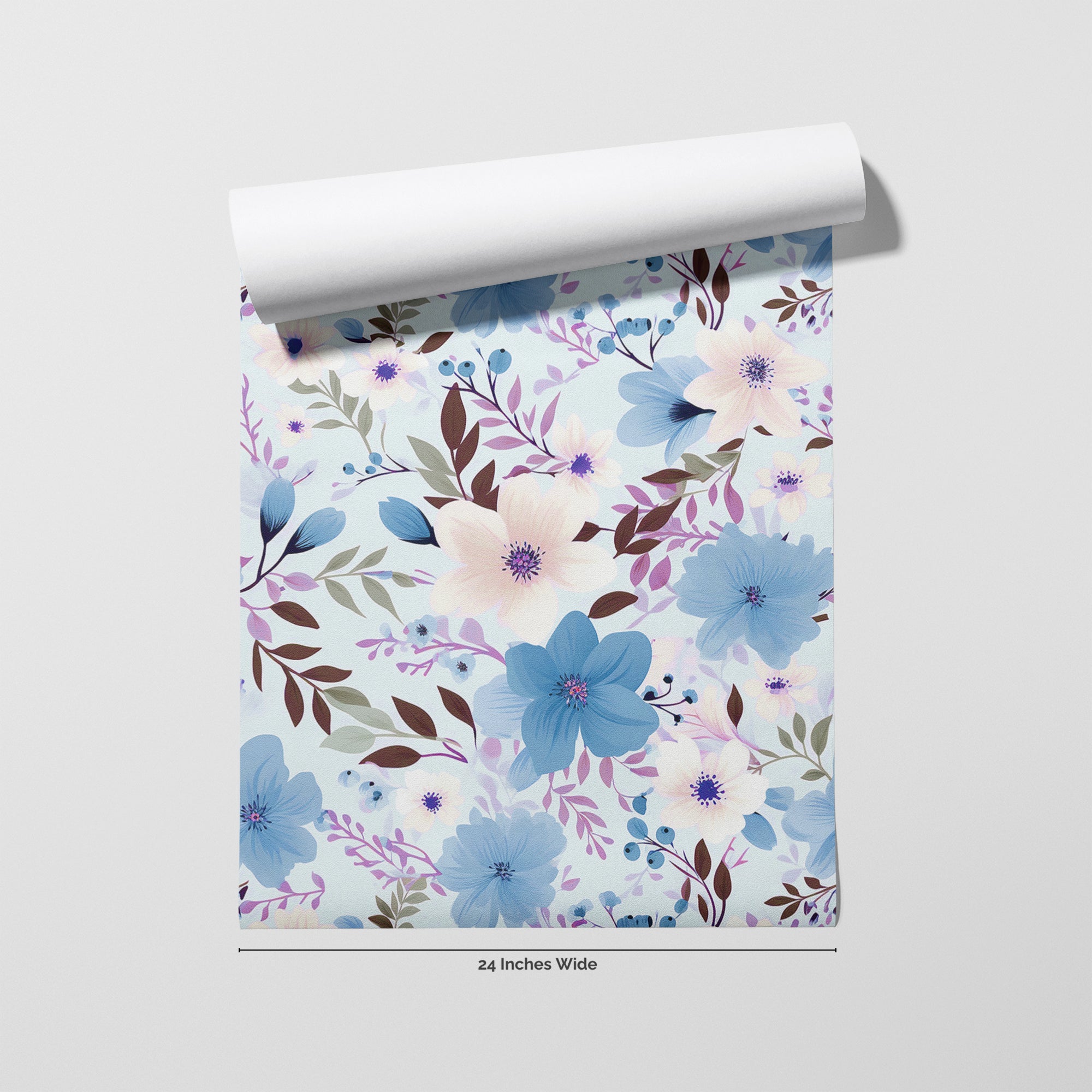 Bluebell Daydream wallpaper roll, 24 inches wide
