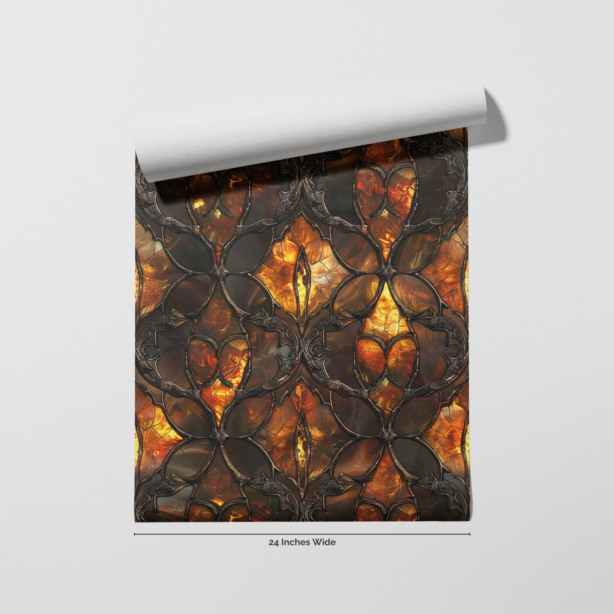 Amber Abbey wallpaper roll, 24 inches wide