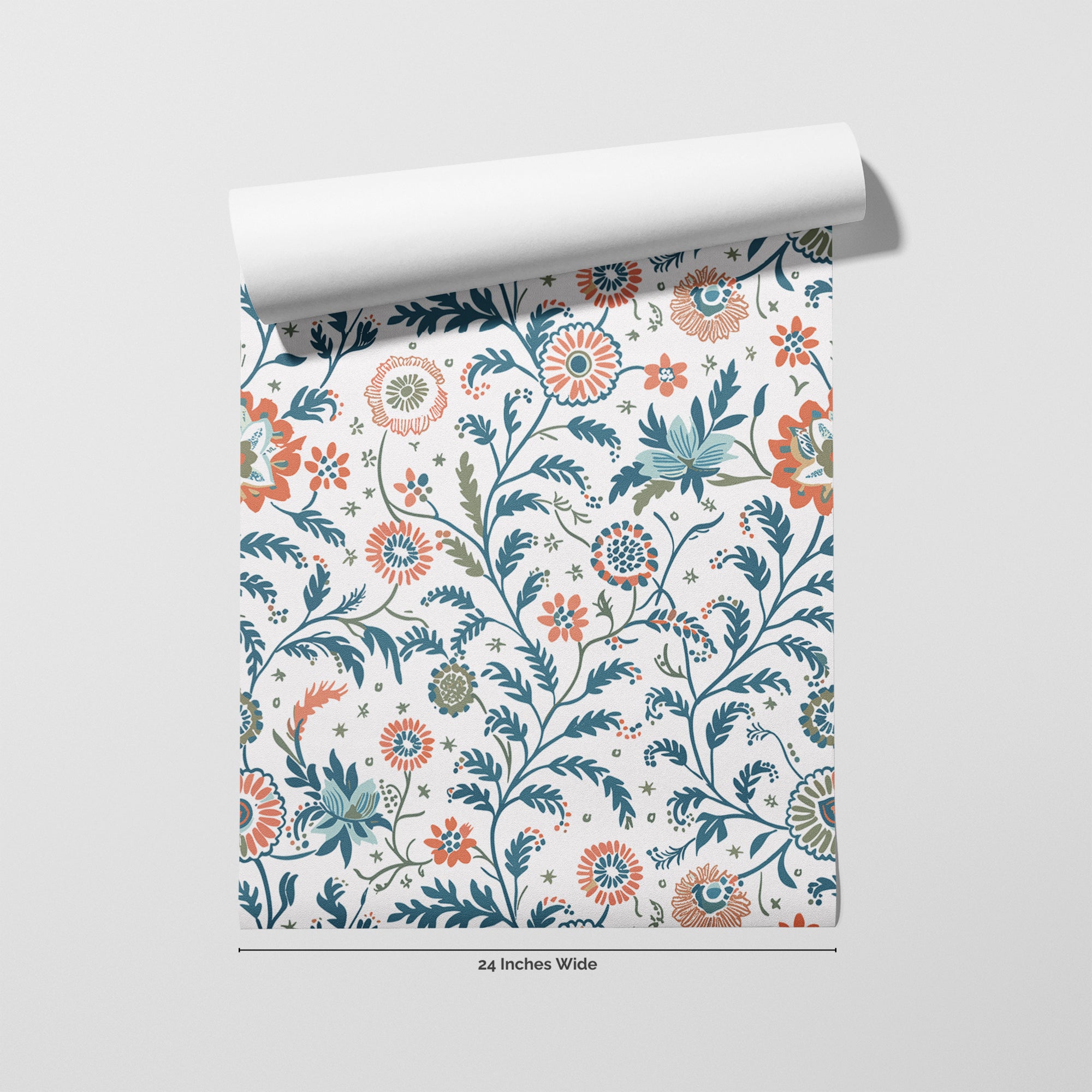 Folk Song wallpaper roll, 24 inches wide